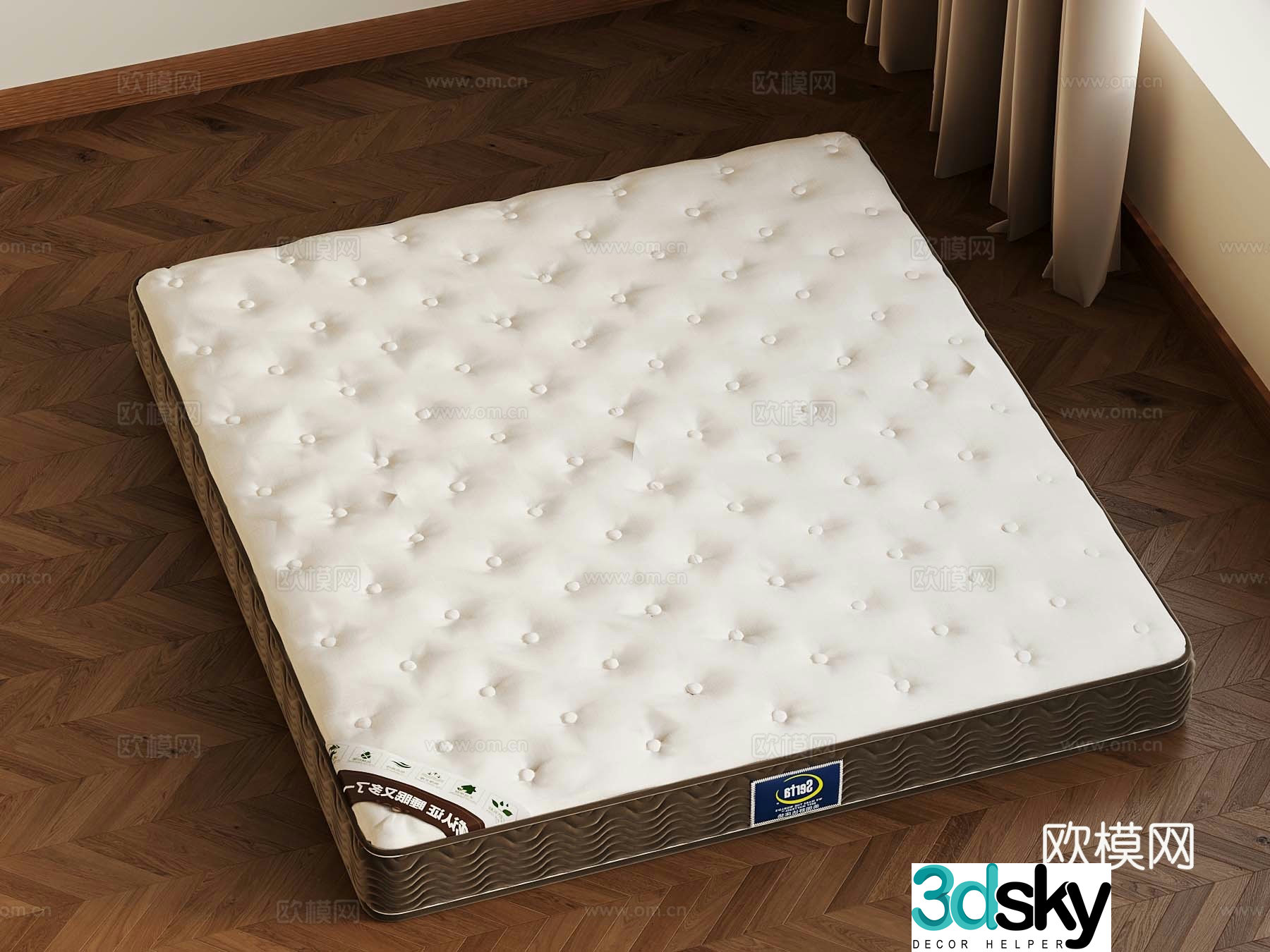 Modern mattress 3d model