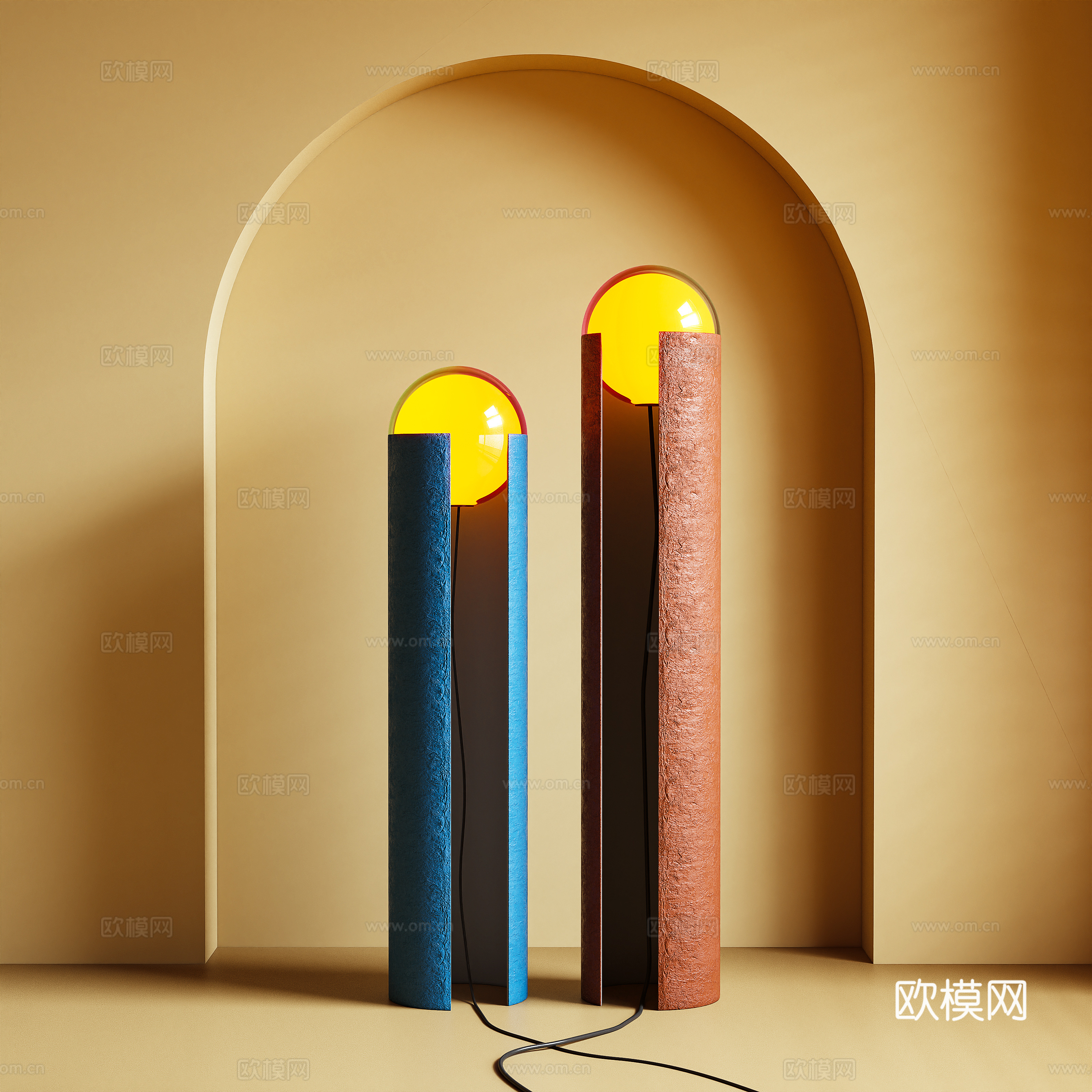 Modern floor lamp Dopamine 3D model
