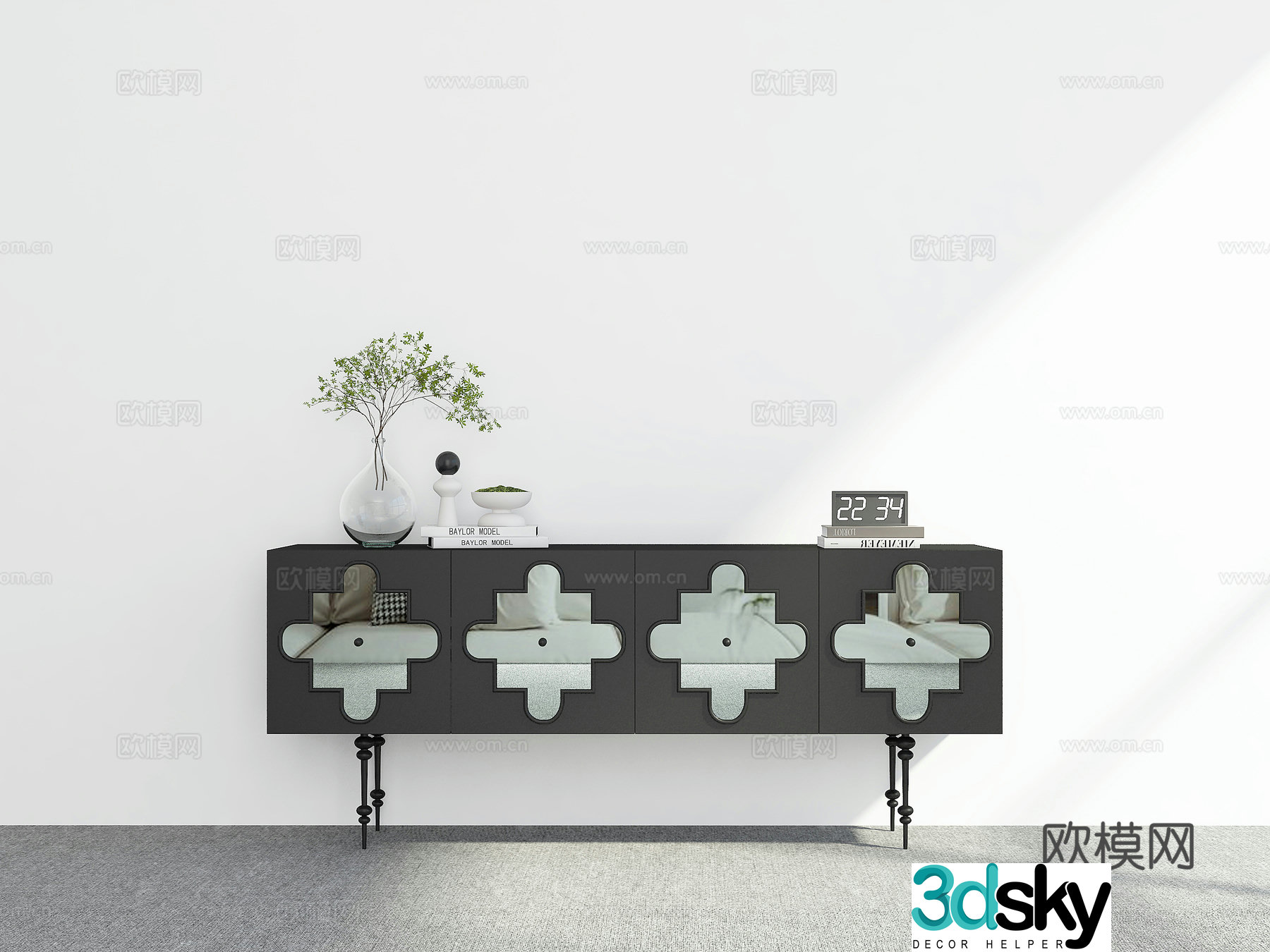 Modern sideboard 3D model