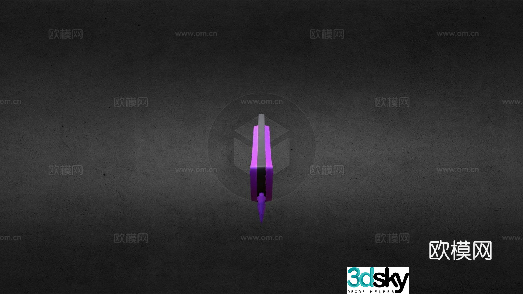 Cobra Dagger-Purple Void (Claw-Sky) 3D model