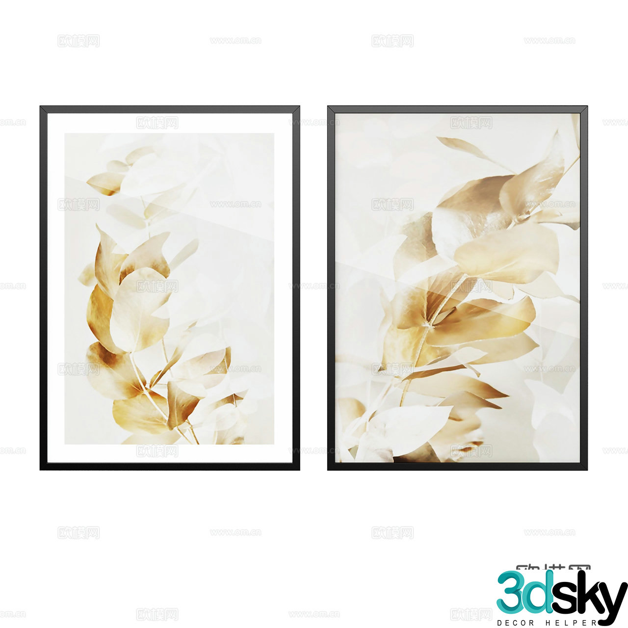 Desenio Modern hanging paintings Decorative painting Art painting Abstract painting Nordic painting 3d model