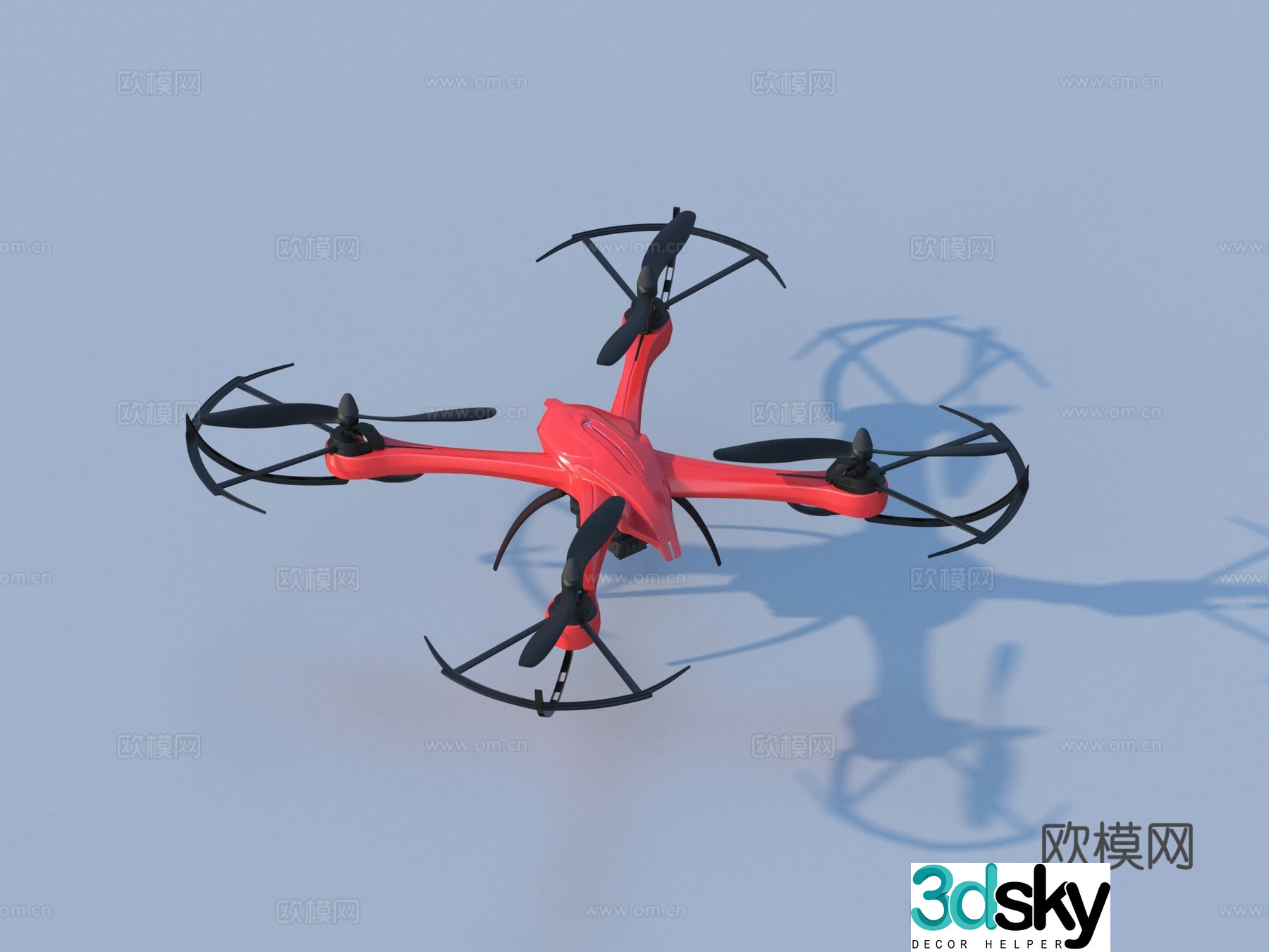 Drone Aerial Photography Drone Four-wing Drone 3D Model