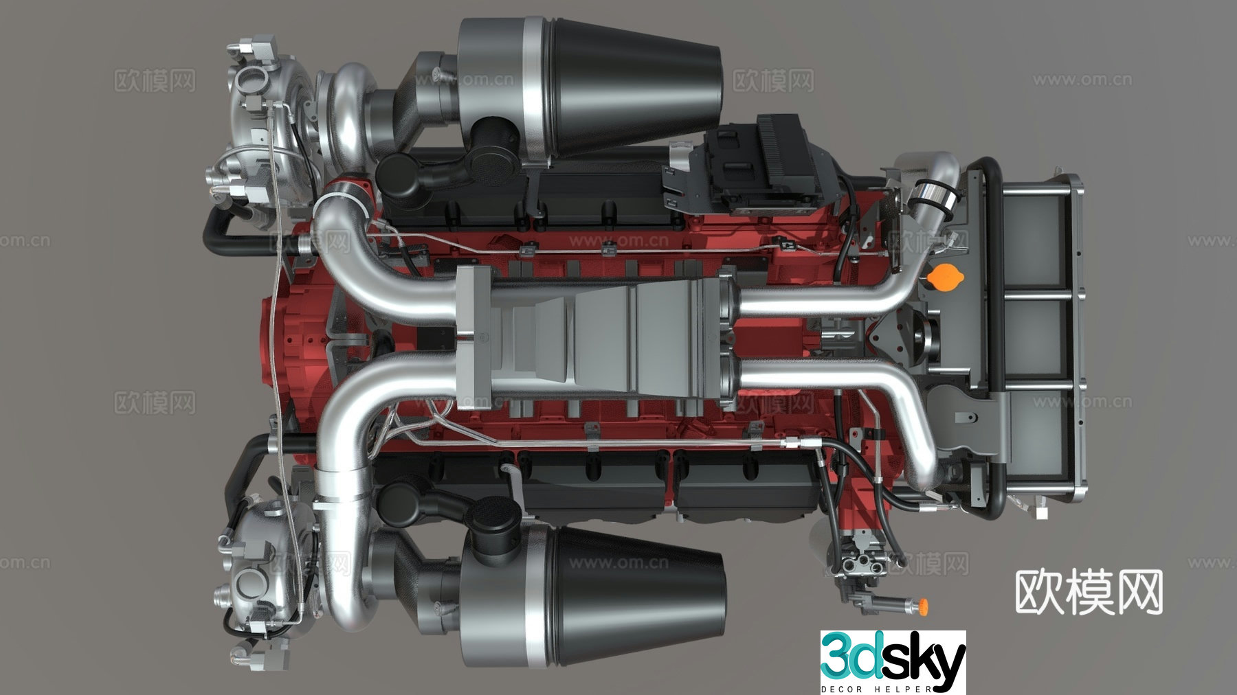 hardware car engine car engine 3d model