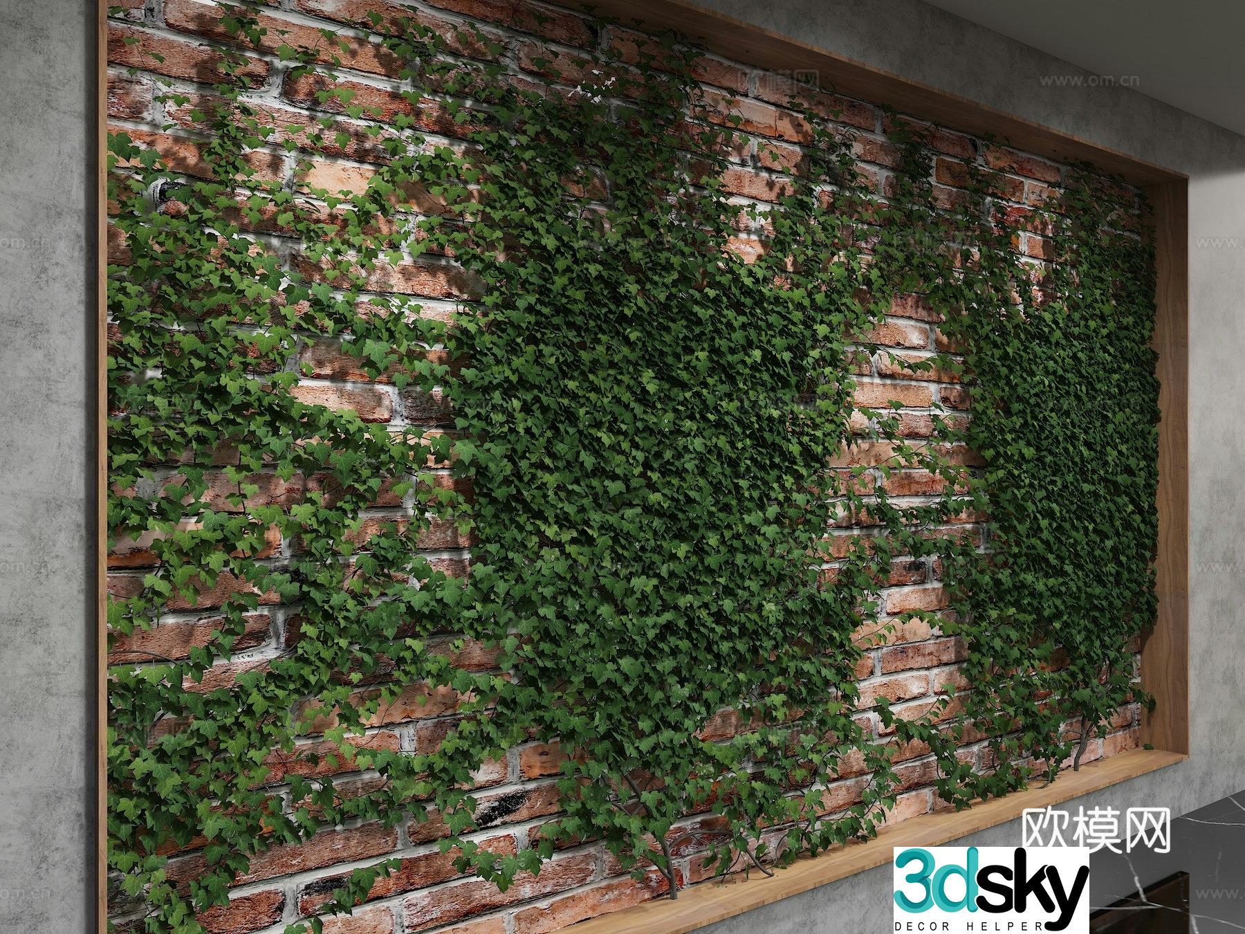 Modern background wall 3d model