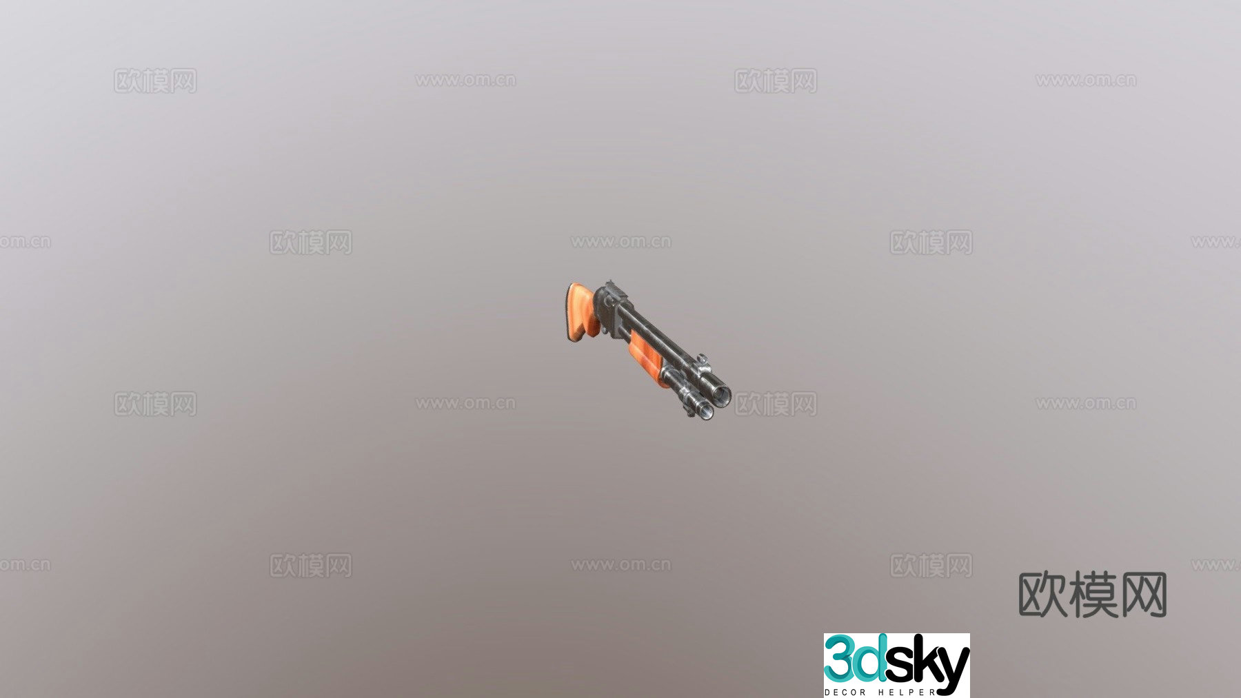 Remington 870 shotgun 3d model