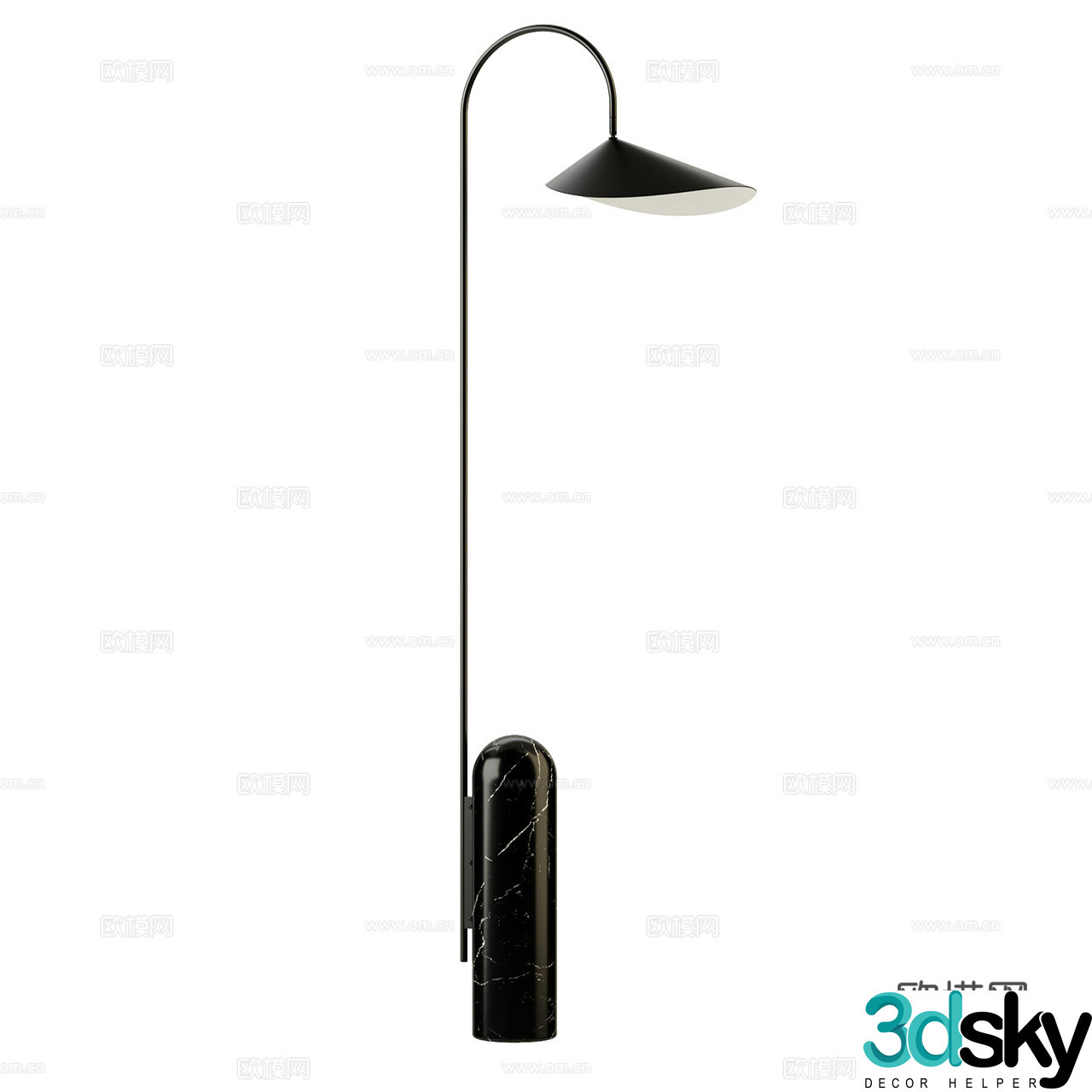 Ferm Living Minimalist Floor Lamp Retro Floor Lamp Classic Floor Lamp 3D Model