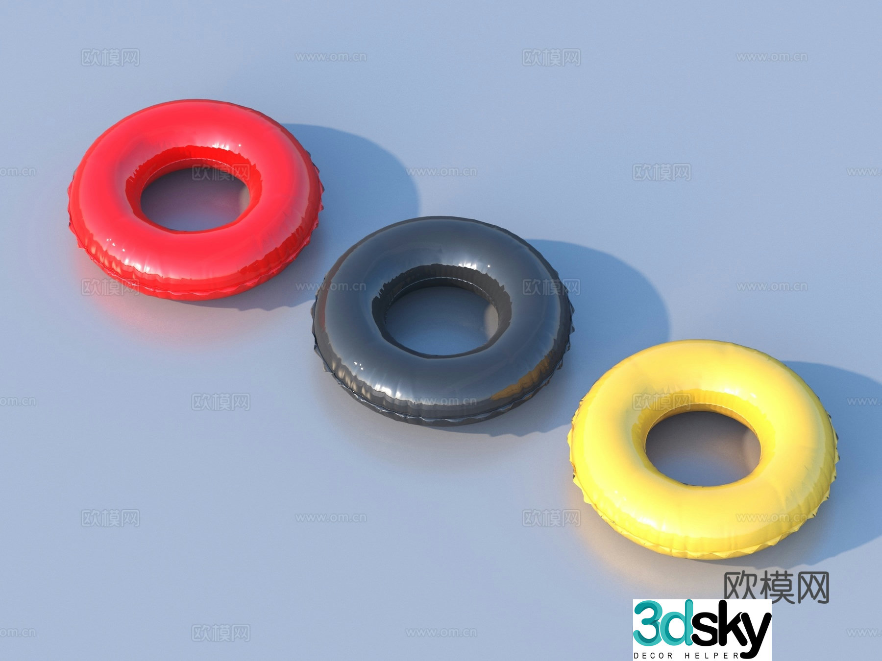 Swimming ring Lifebuoy Water toy 3D model