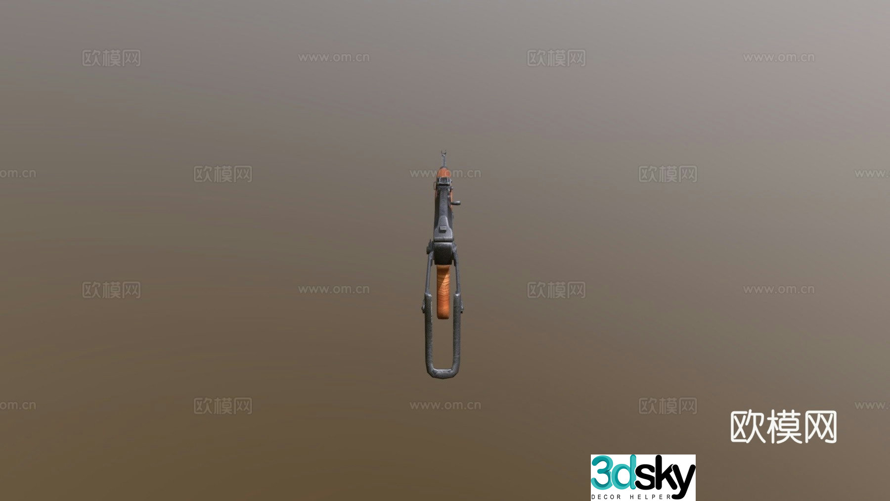 AKMS rifle 3d model