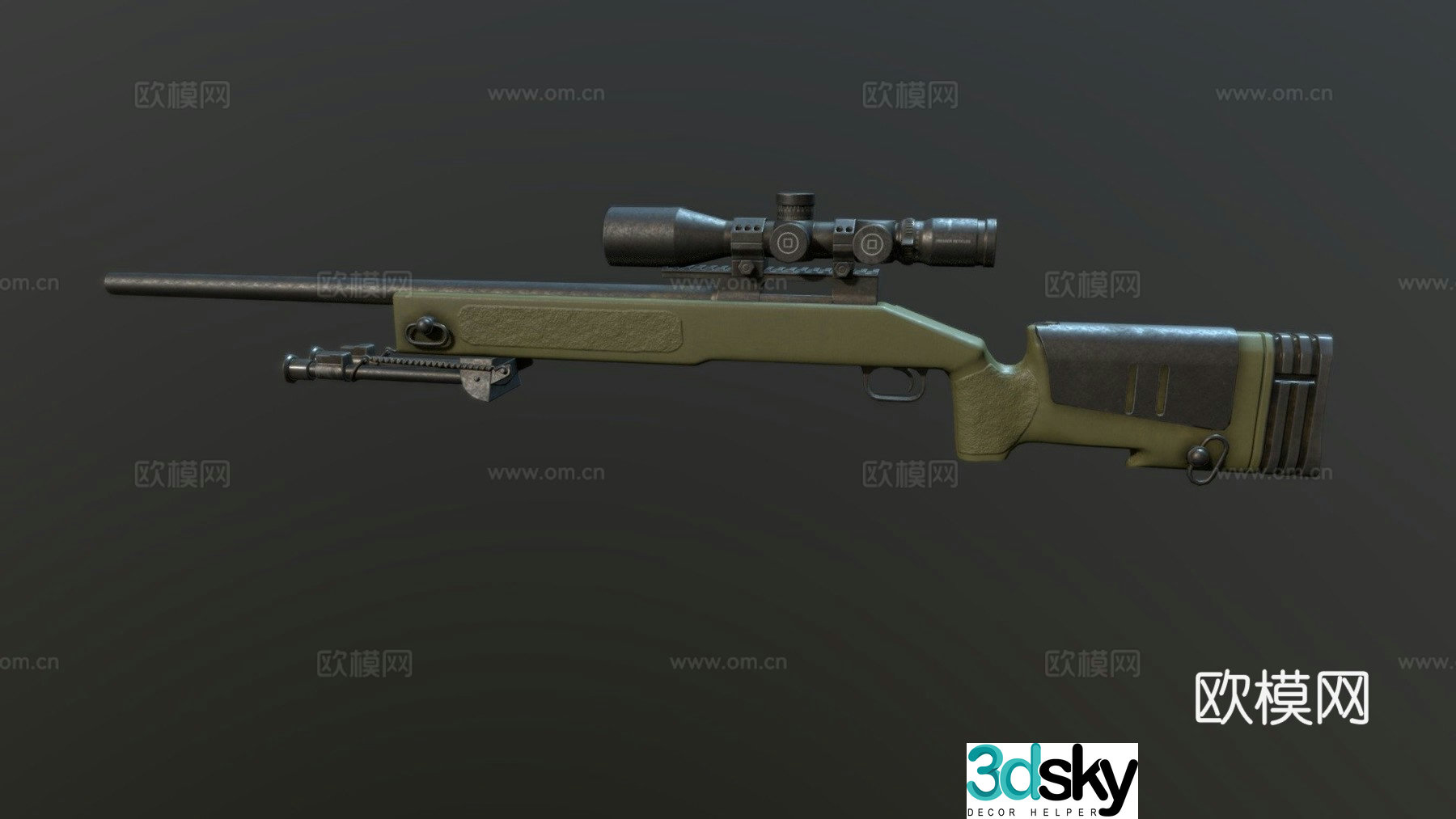 M40A3 - Game Available - Sniper Rifle 3d Model