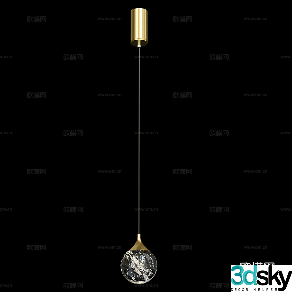 Modern simple light luxury chandeliers chandeliers simple chandeliers restaurant chandeliers lamp 3d model