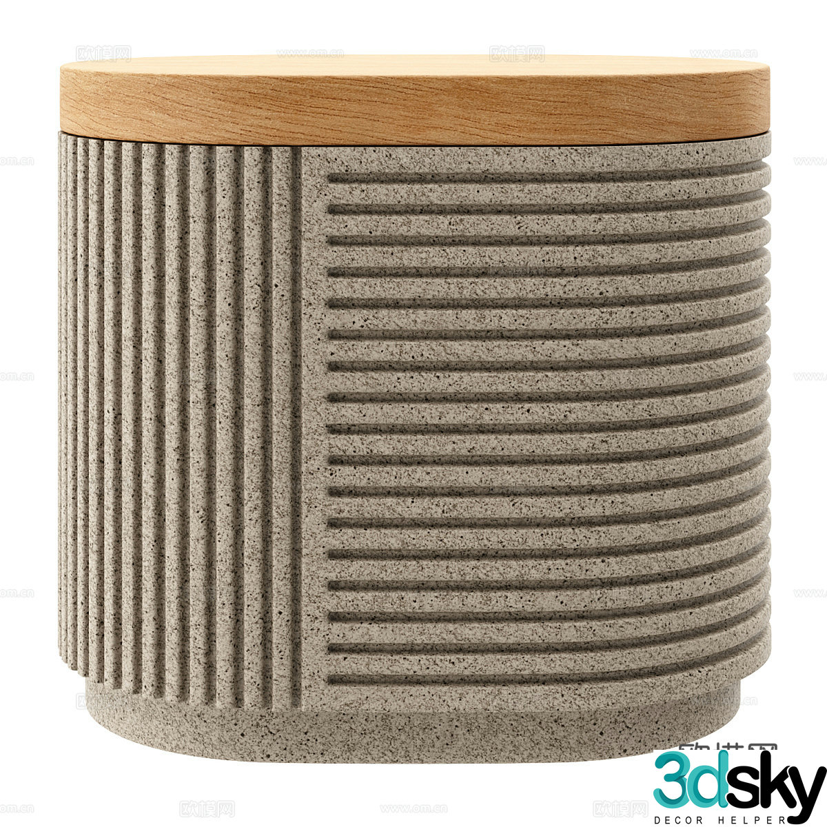 Nordic simple stool stool simple stool living room stool sofa stool 3d model
