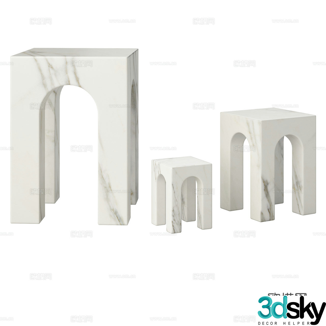Gejst Marble Sculpture Marble Ornament Decorative Ornament Artwork 3D Model