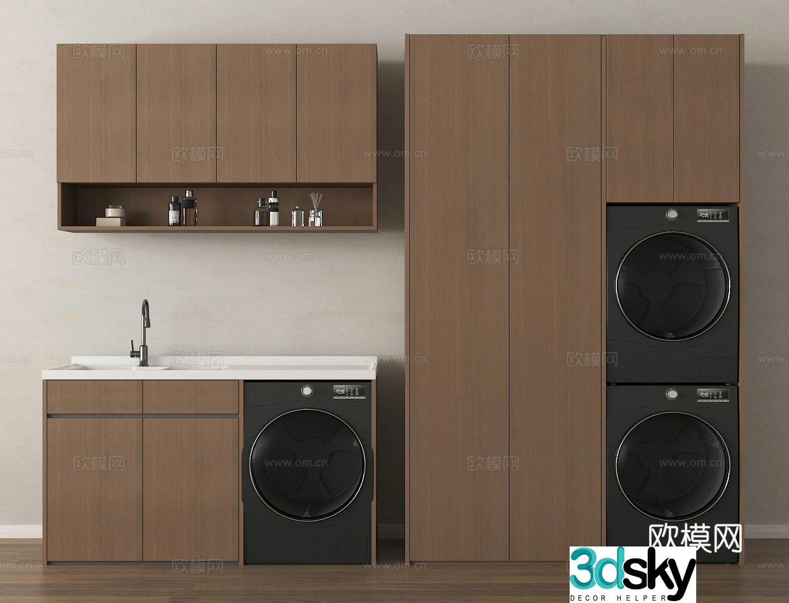 Washing cabinet 3d model