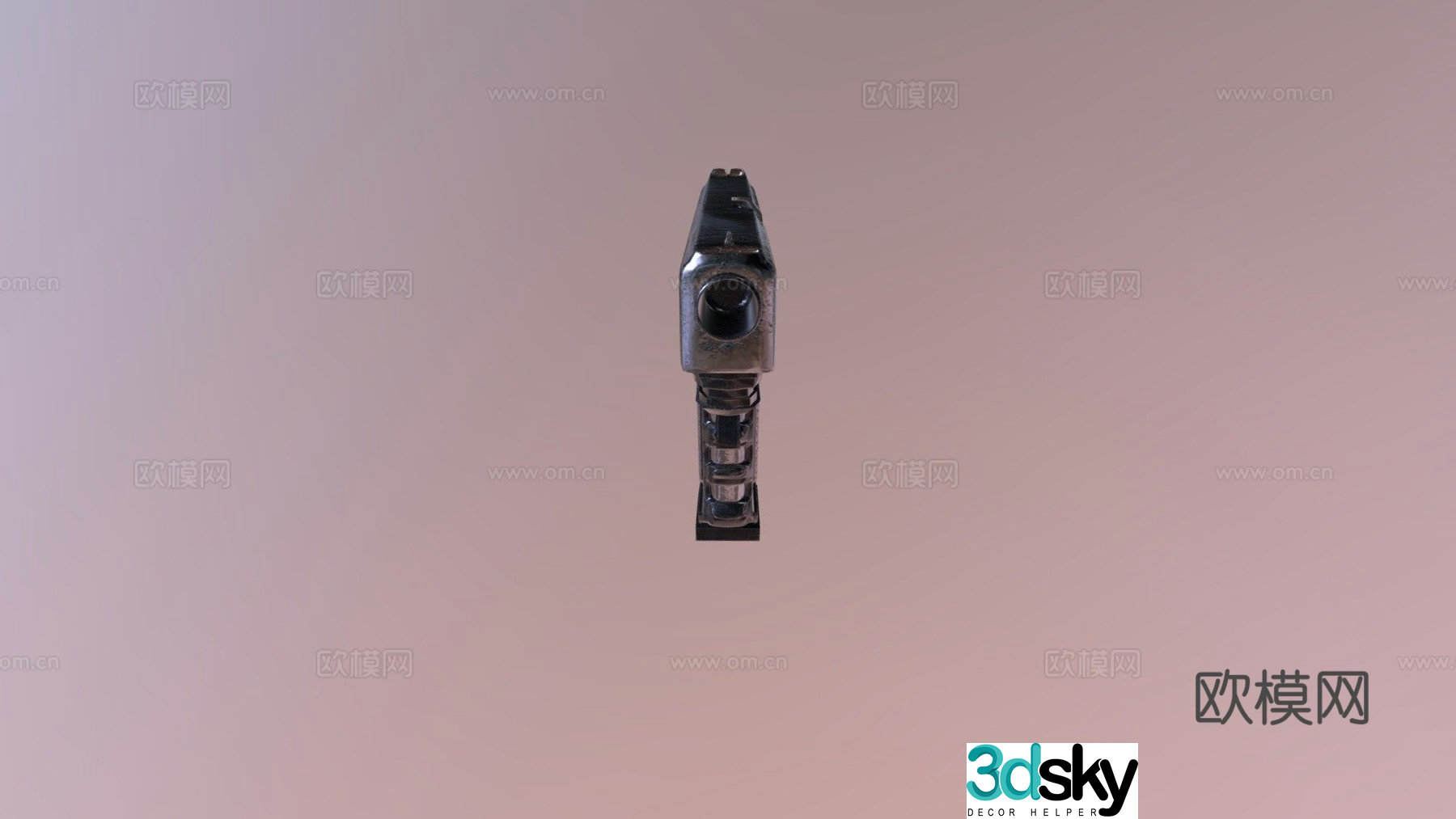 mm pistol 3d model