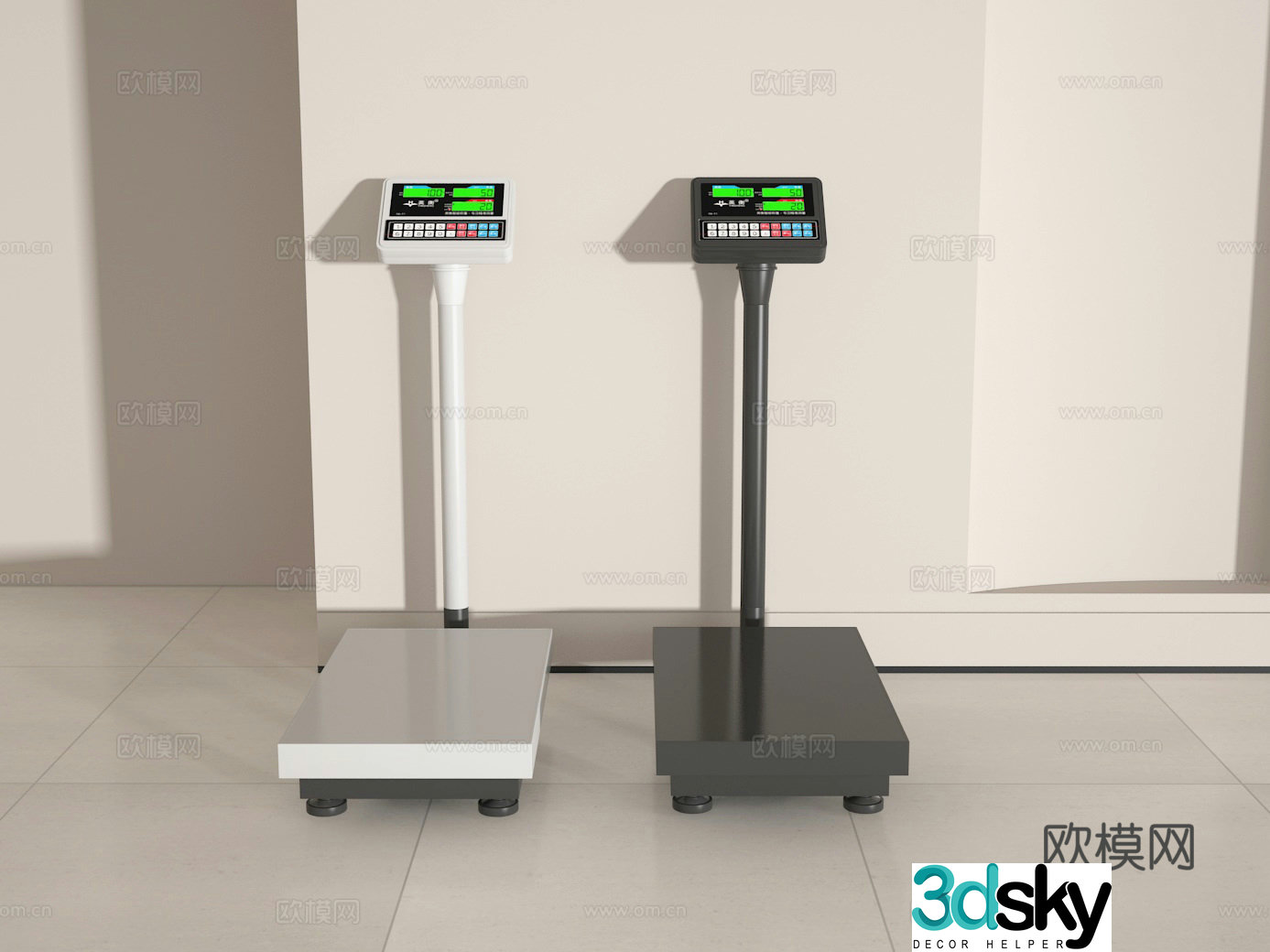 Electronic scale 3d model