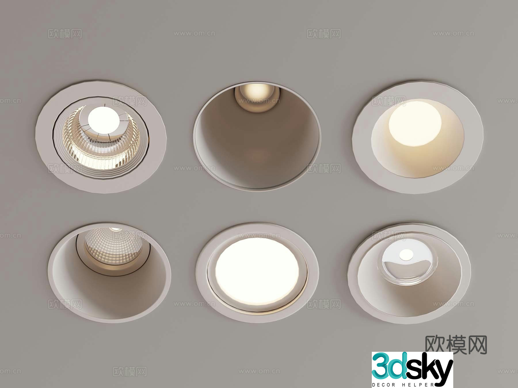 Modern downlight spotlight 3d model