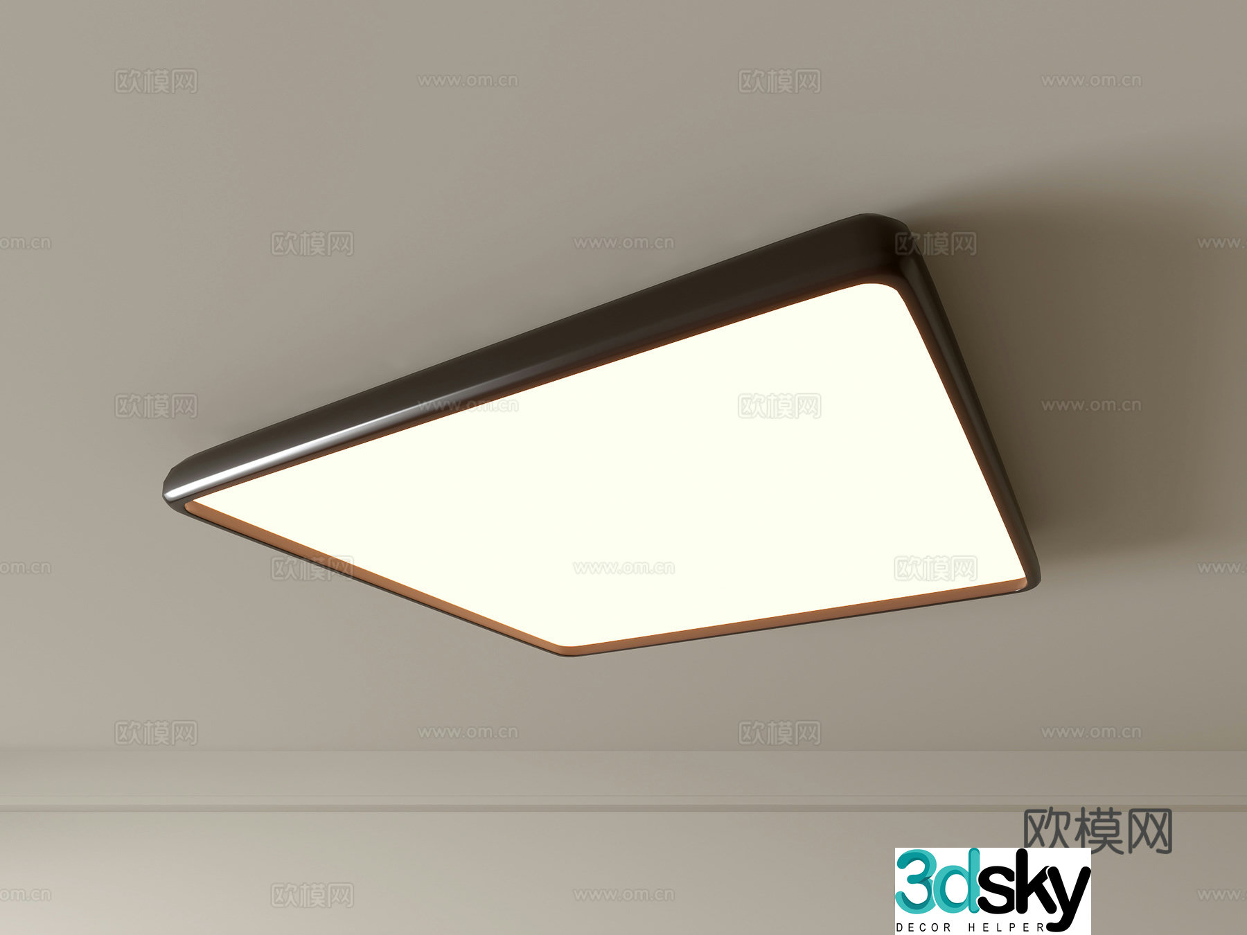 Modern ceiling lamp Geometric ceiling lamp Bedroom lamp Artistic shaped lamp Fashion living room lamp 3D model