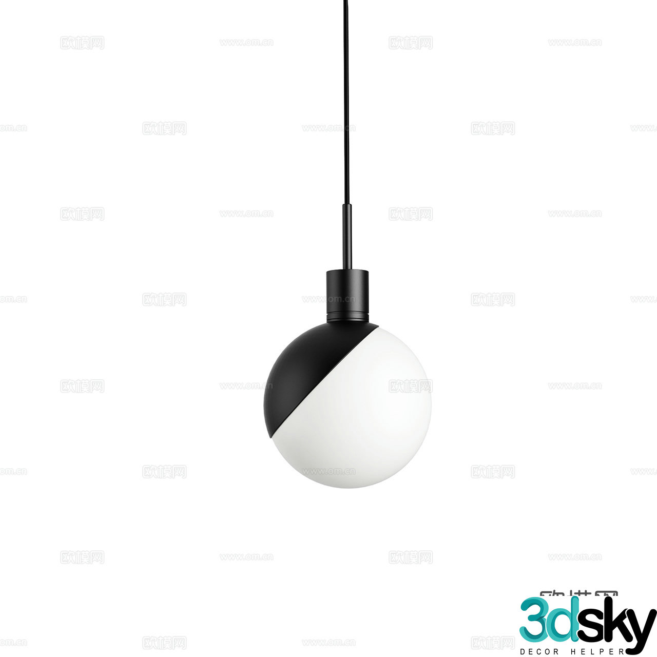 Grupa Minimalist Chandelier Decorative Chandelier Spherical Chandelier Metal Chandelier Glass Chandelier 3D Model