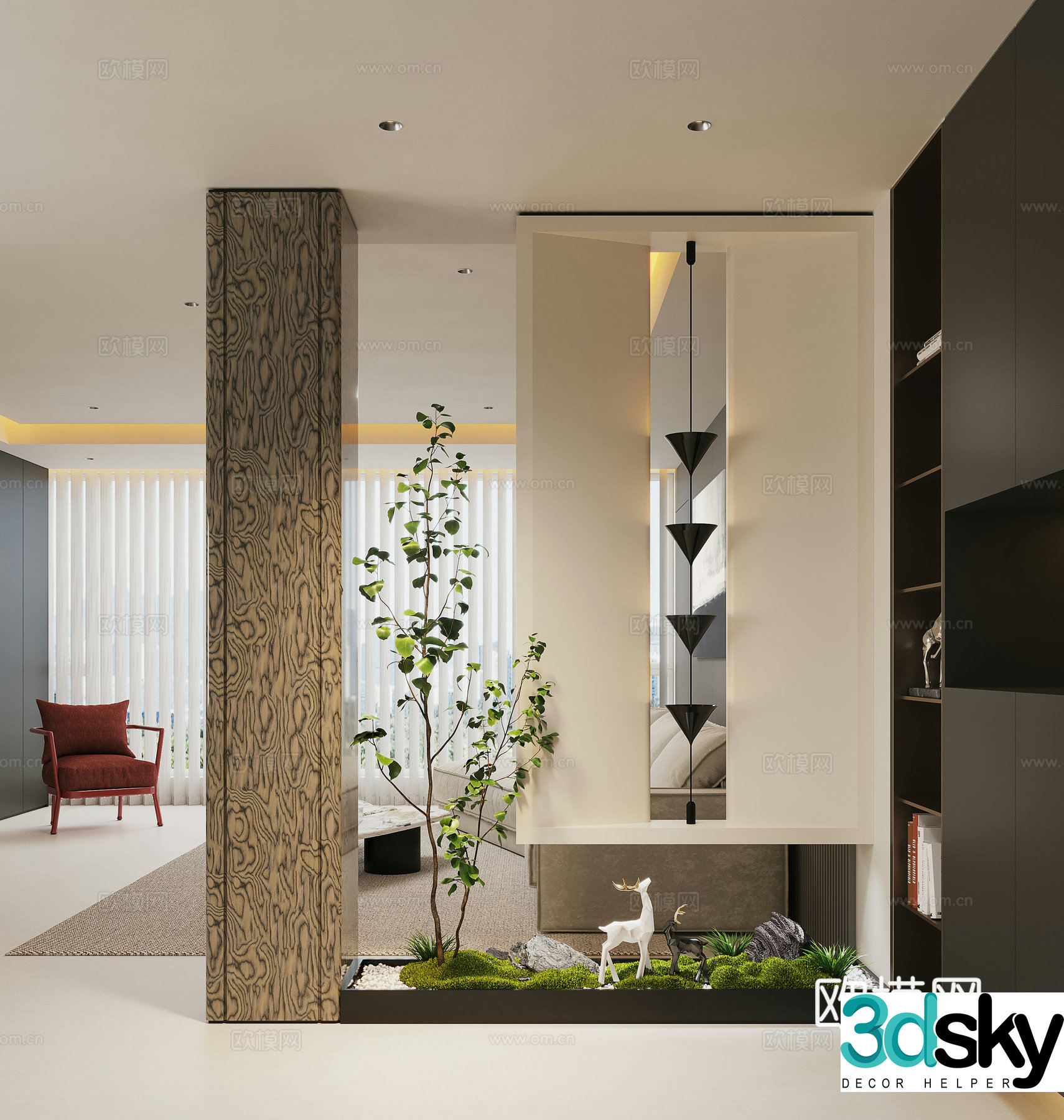 Modern entrance hallway Decorative entrance hallway Entrance entrance hallway 3D model