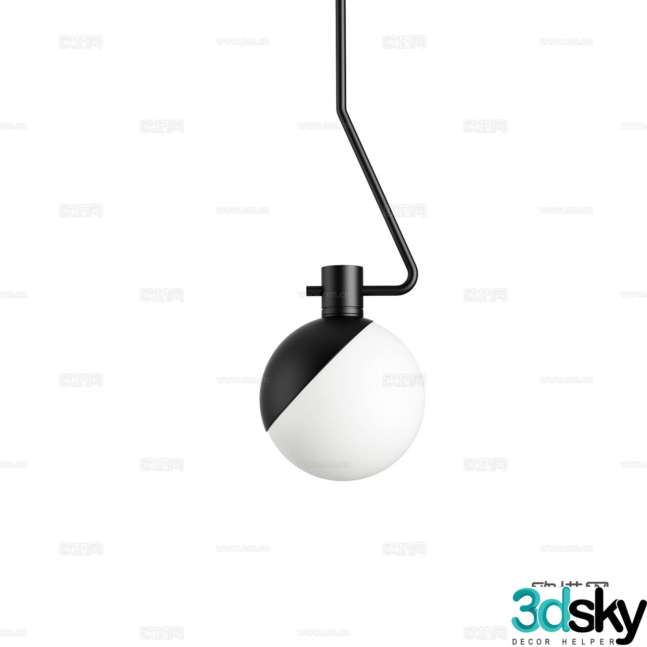 Grupa Minimalist Chandelier Decorative Chandelier Spherical Chandelier Metal Chandelier Glass Chandelier 3D Model