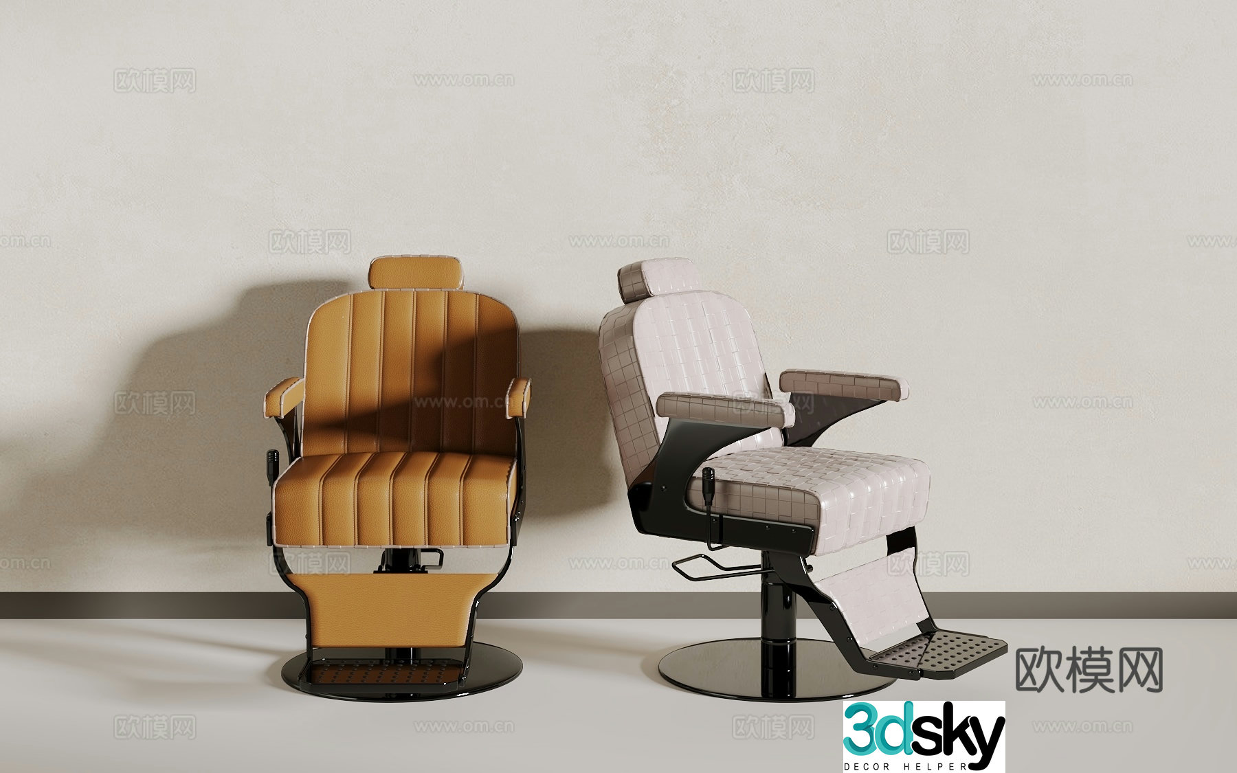Barbershop chair 3d model