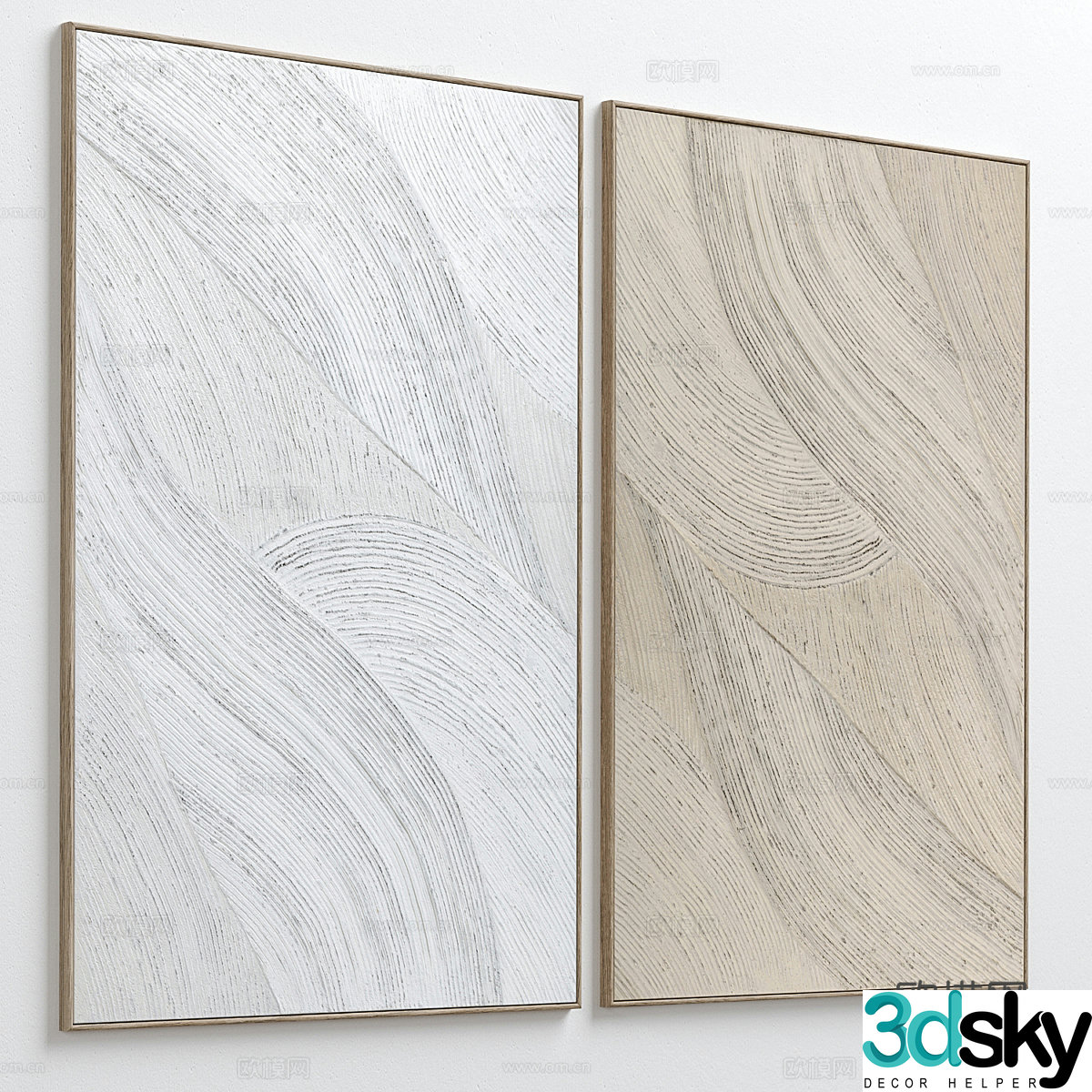 Decorative painting Hanging painting 3d model