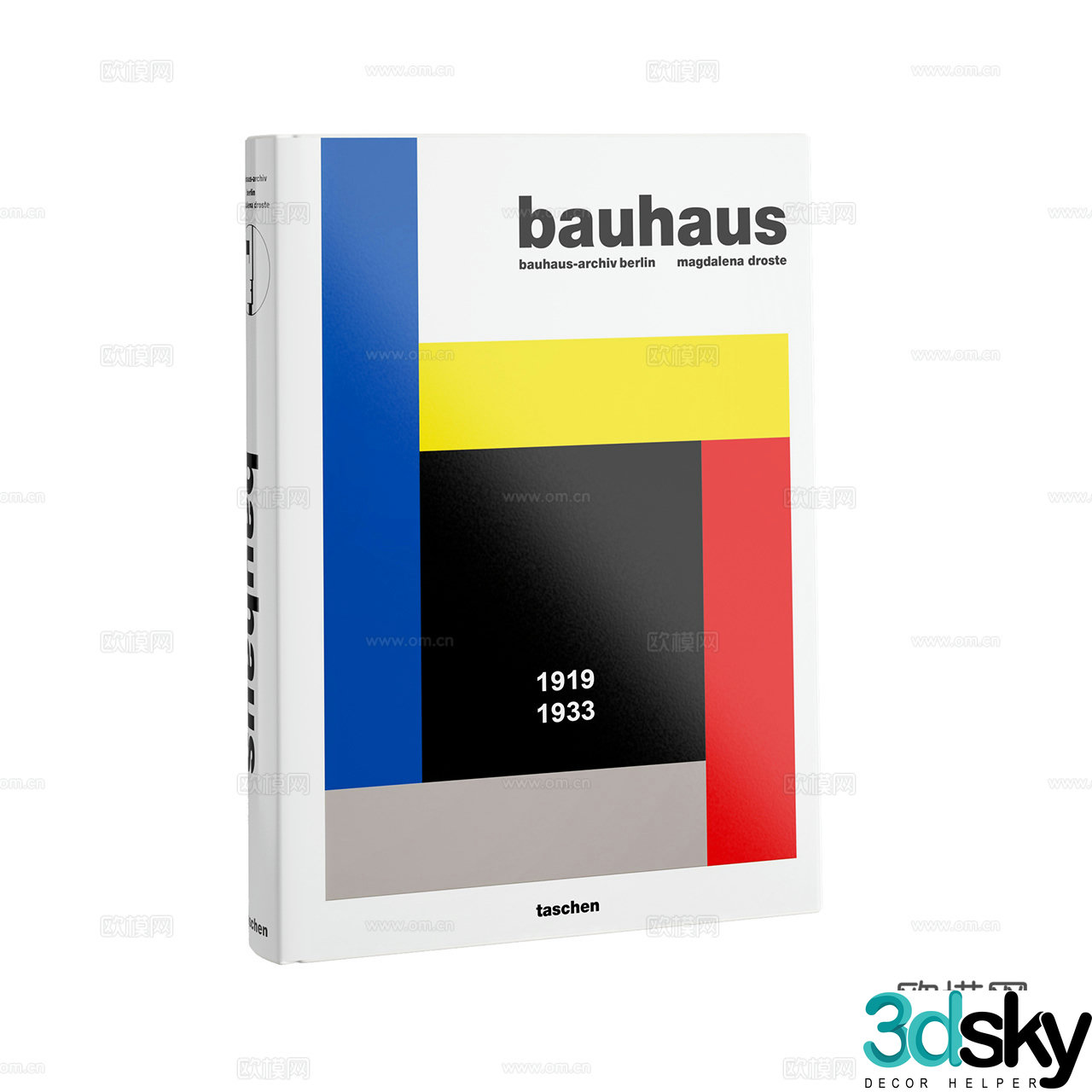 Bauhaus Bauhaus Book Books Book Ornaments 3D Model
