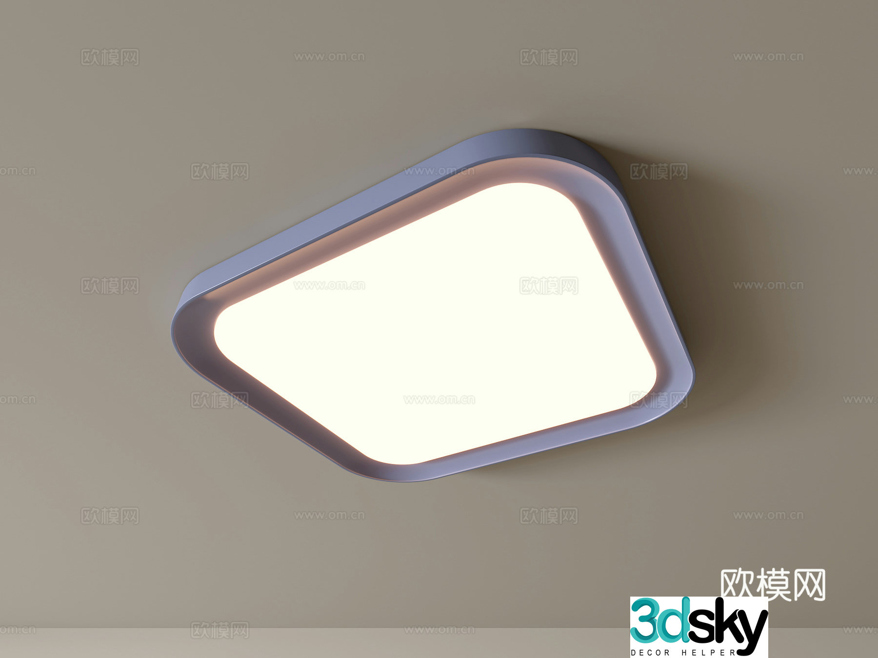 Modern ceiling lamp Geometric ceiling lamp Bedroom lamp Artistic shaped lamp Fashion living room lamp 3D model
