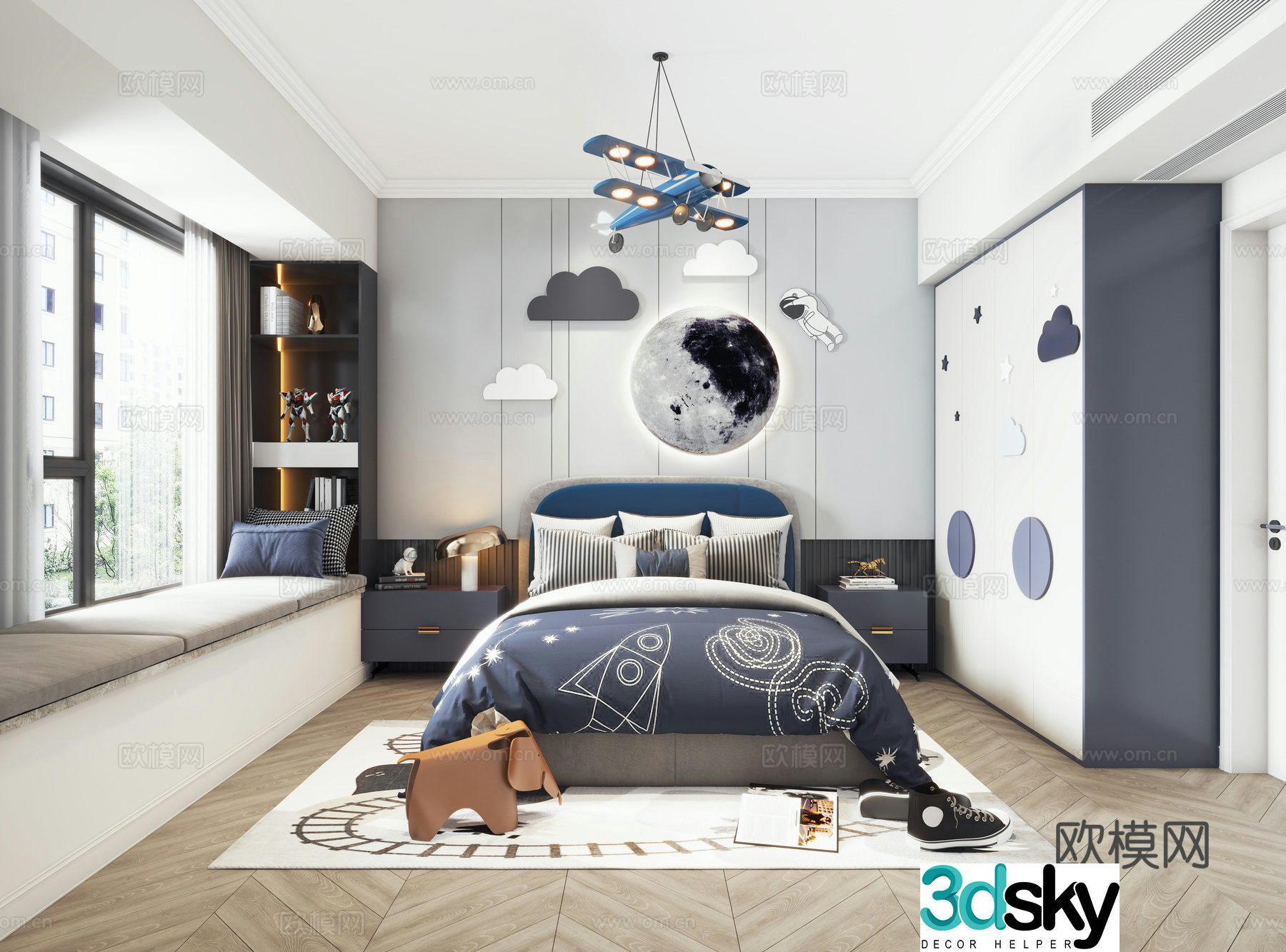 Boy Children’s Room 3D Model