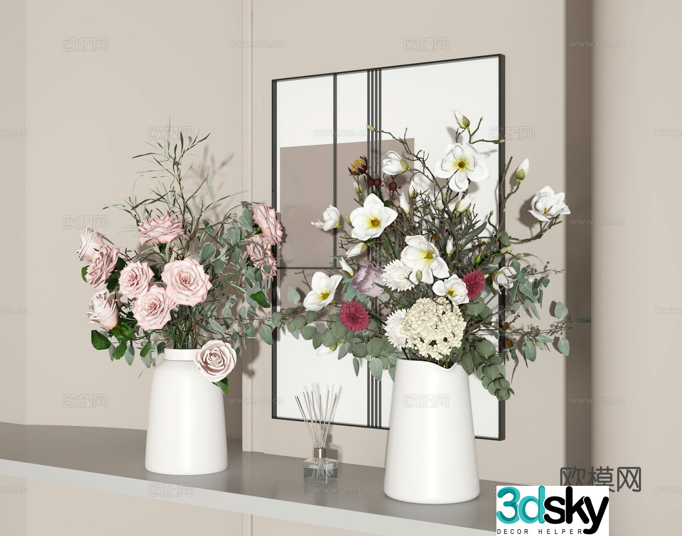 Flower art 3d model