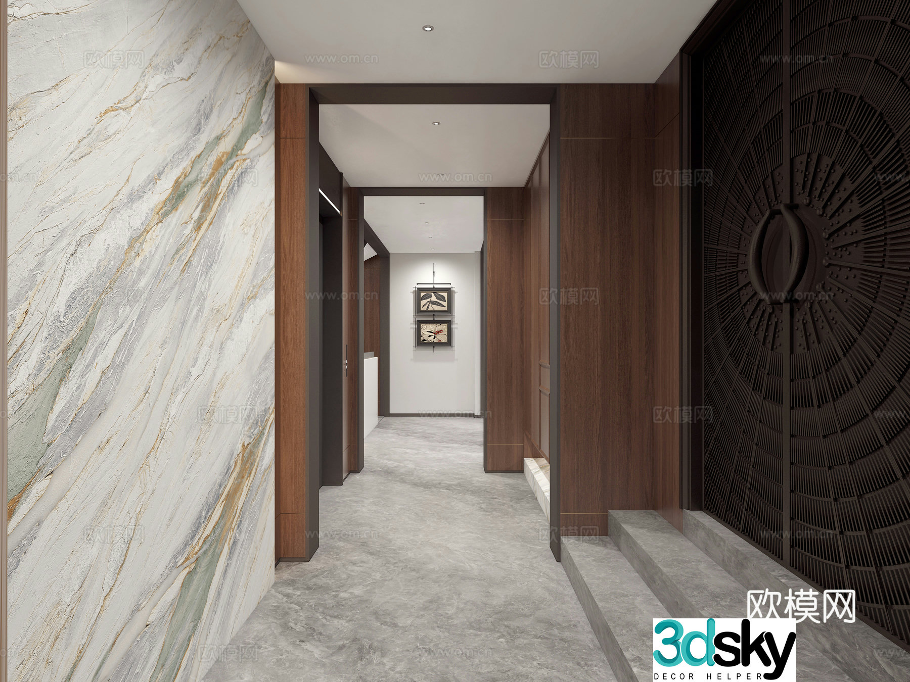 Modern Italian entrance hallway 3D model