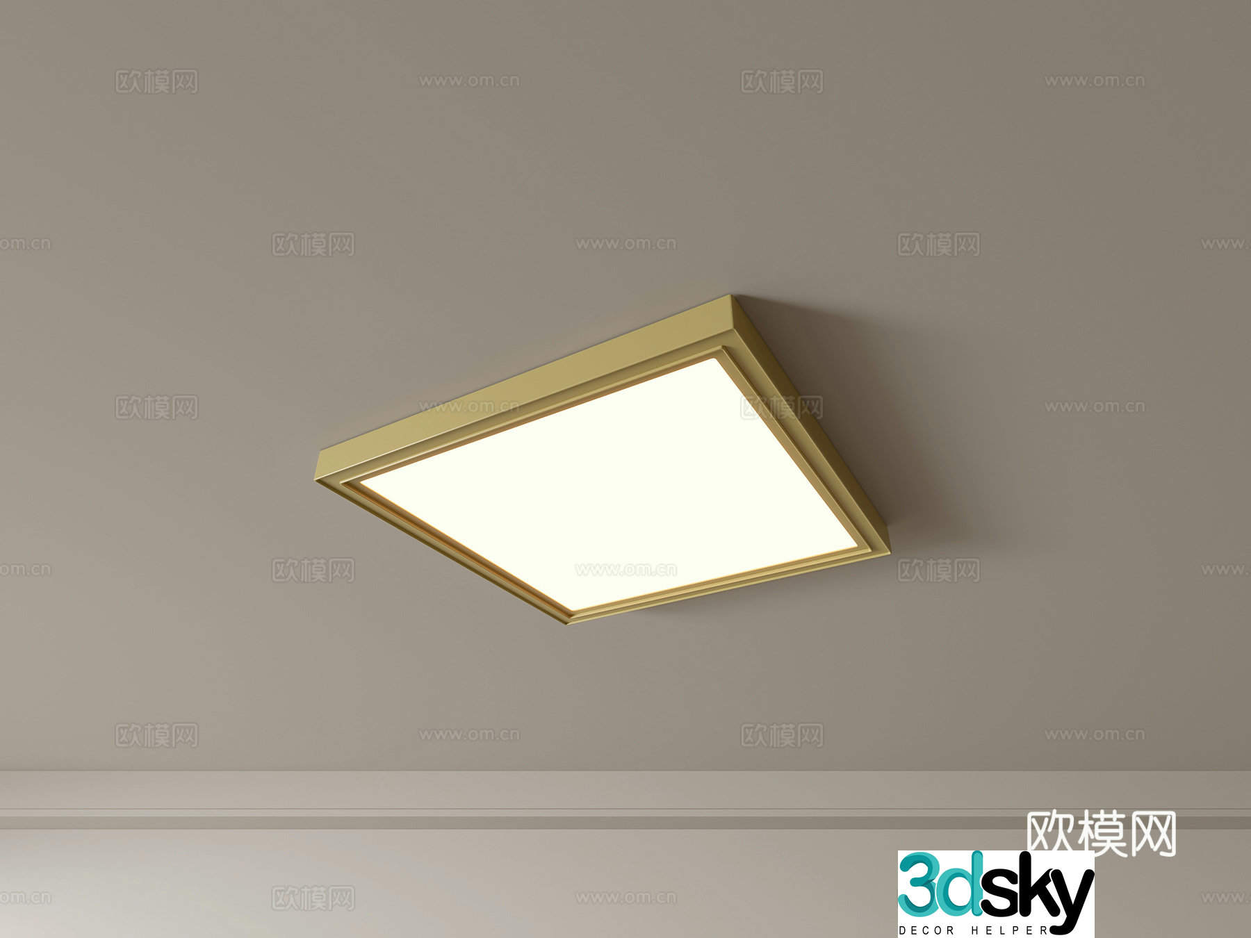 Modern ceiling lamp Geometric ceiling lamp Bedroom lamp Artistic shaped lamp Fashion living room lamp 3D model