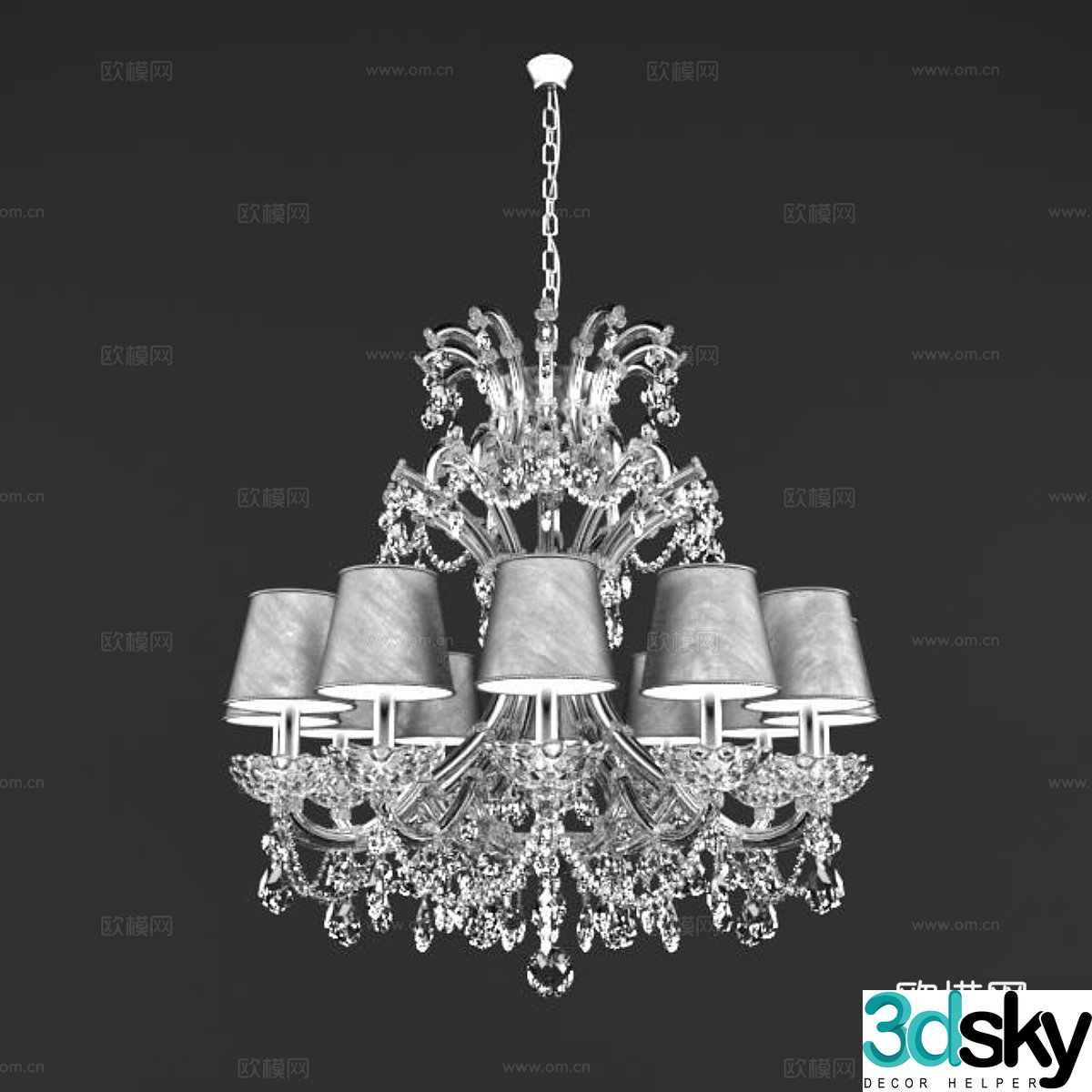 Masiero Chandelier 3d Model