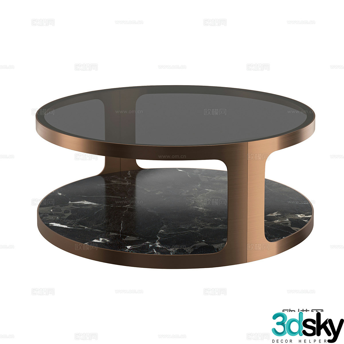 Modern simple coffee table coffee table simple coffee table round coffee table living room coffee table 3D model