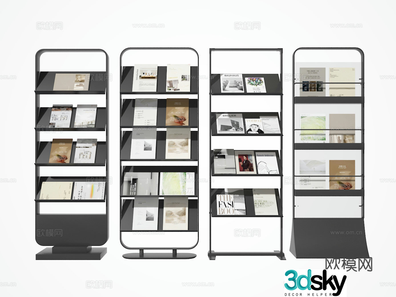 Bookshelf 3D model