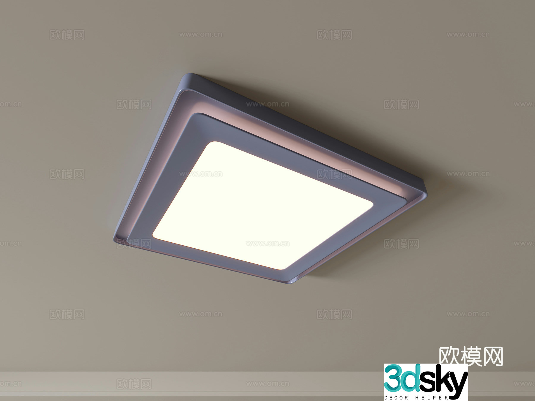 Modern ceiling lamp Geometric ceiling lamp Bedroom lamp Artistic shaped lamp Fashion living room lamp 3D model