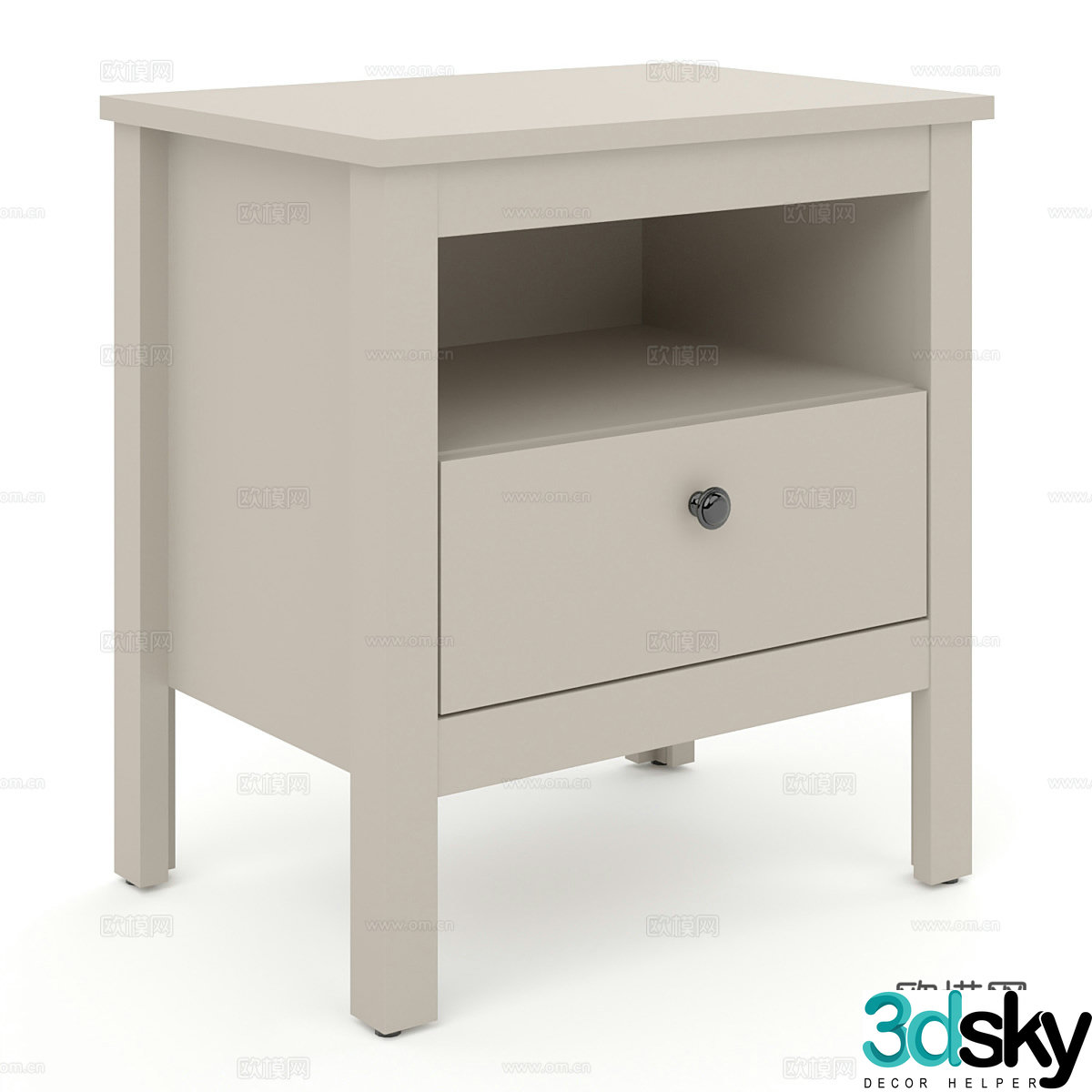 Bedside table 3d model