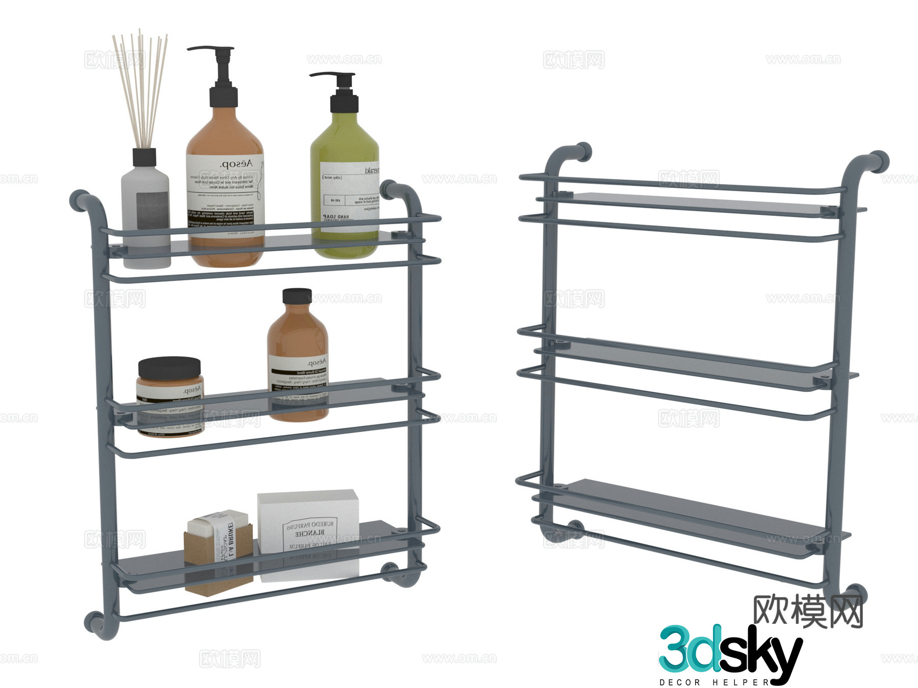 Hardware Towel Rack 3D Model