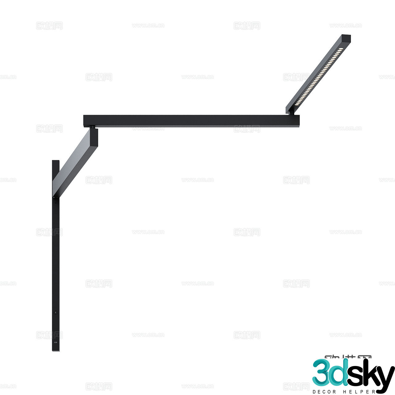 Flos modern wall lights minimalist wall lights black wall lights adjustable wall lights metal wall lights 3d model