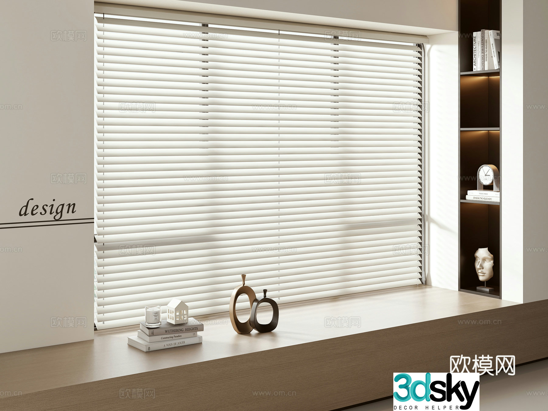 Modern venetian blinds 3d model