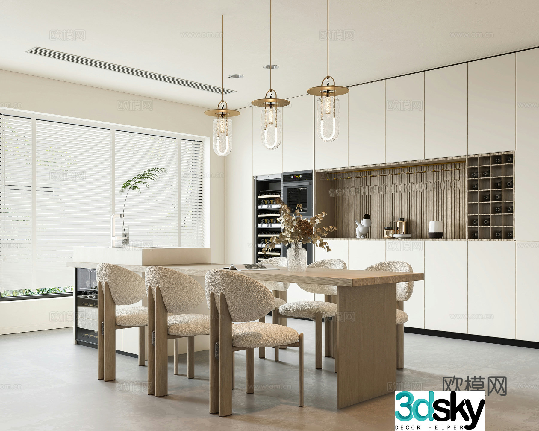 Creamy restaurant 3d model