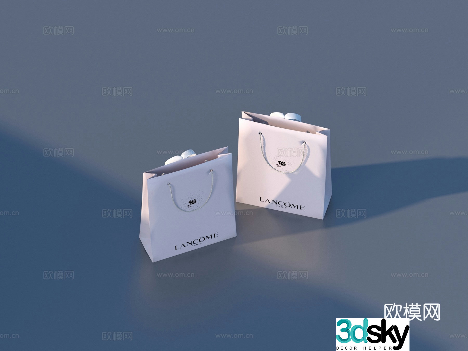Tote bag paper bag 3d model