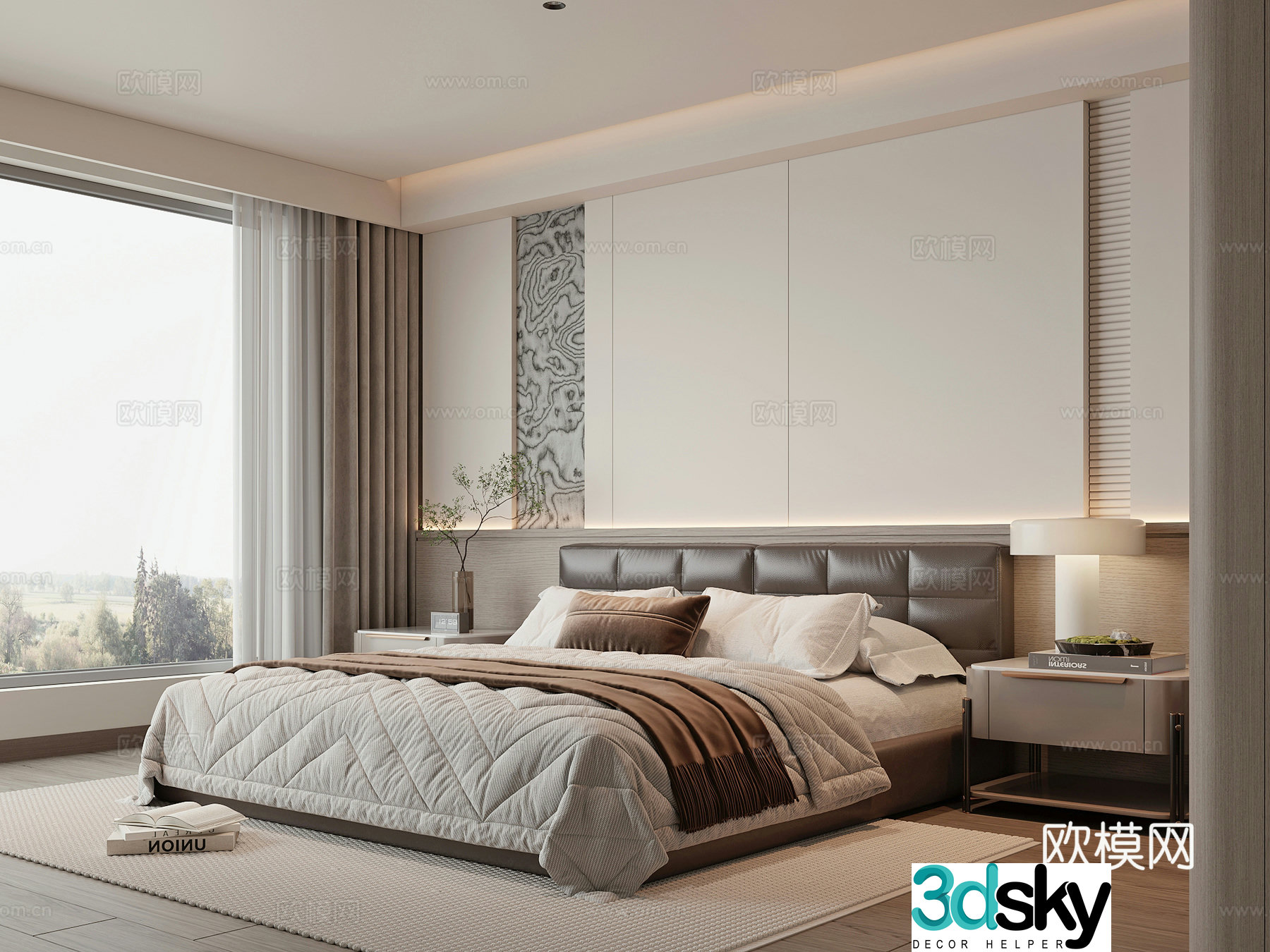 Modern bedroom 3d model