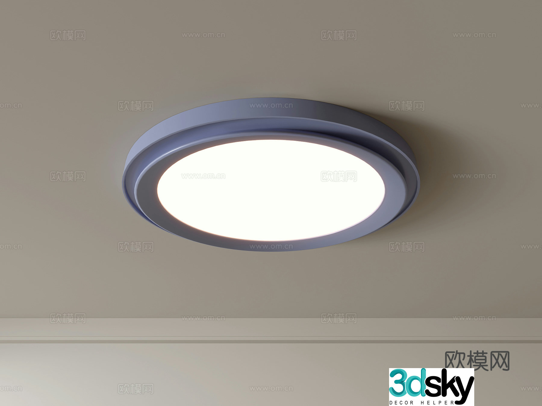 Modern ceiling lamp Geometric ceiling lamp Bedroom lamp Artistic shaped lamp Fashion living room lamp 3D model