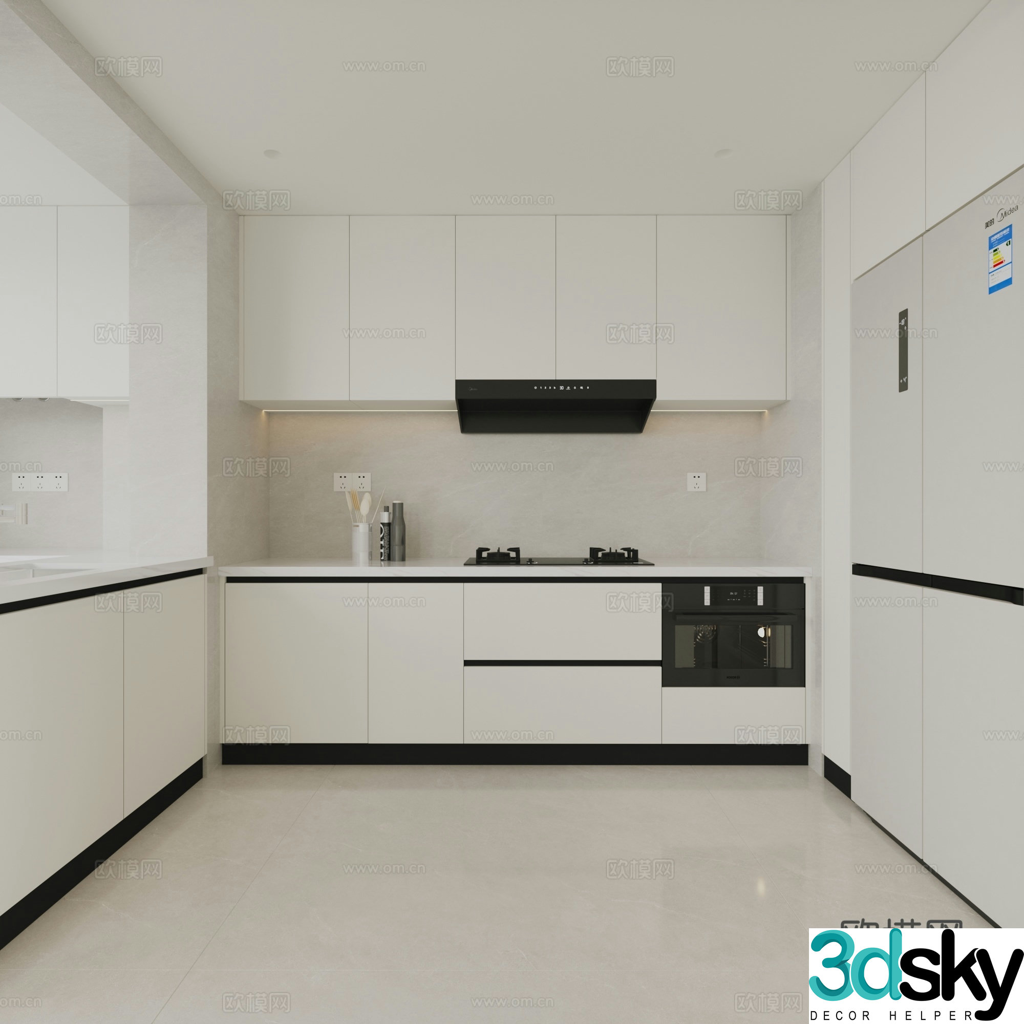 Kitchen space 3d model