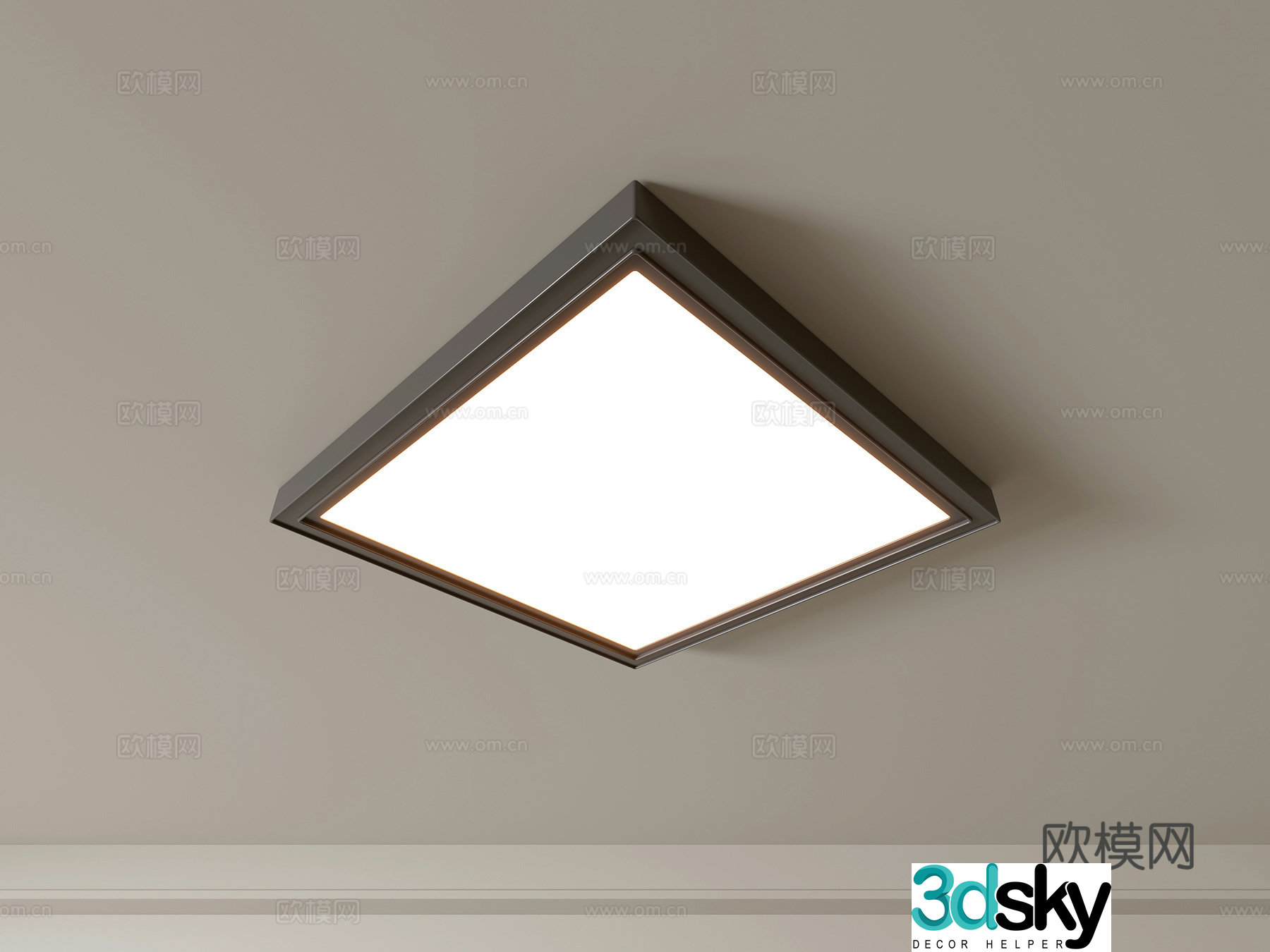 Modern ceiling lamp Geometric ceiling lamp Bedroom lamp Artistic shaped lamp Fashion living room lamp 3D model
