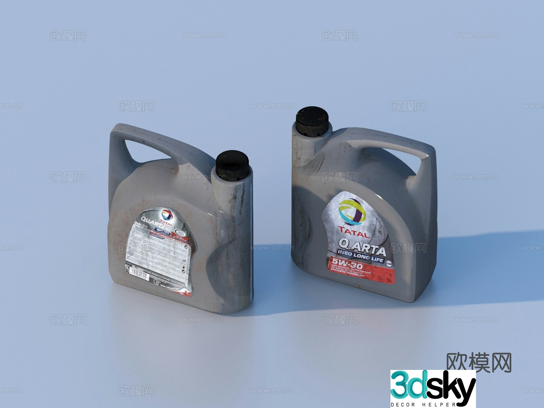 Engine oil bottle gas cylinder plastic gas cylinder oil bottle 3d model