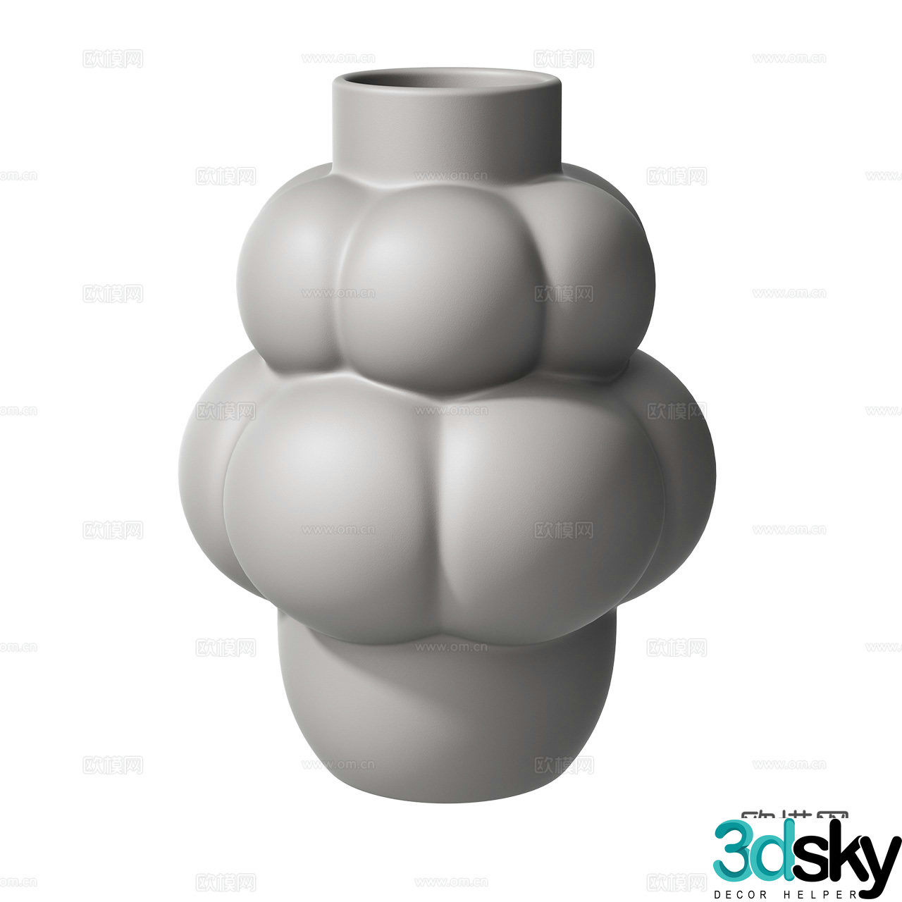 Louise vase vase ornament decoration ornament flower vase ceramic 3d model