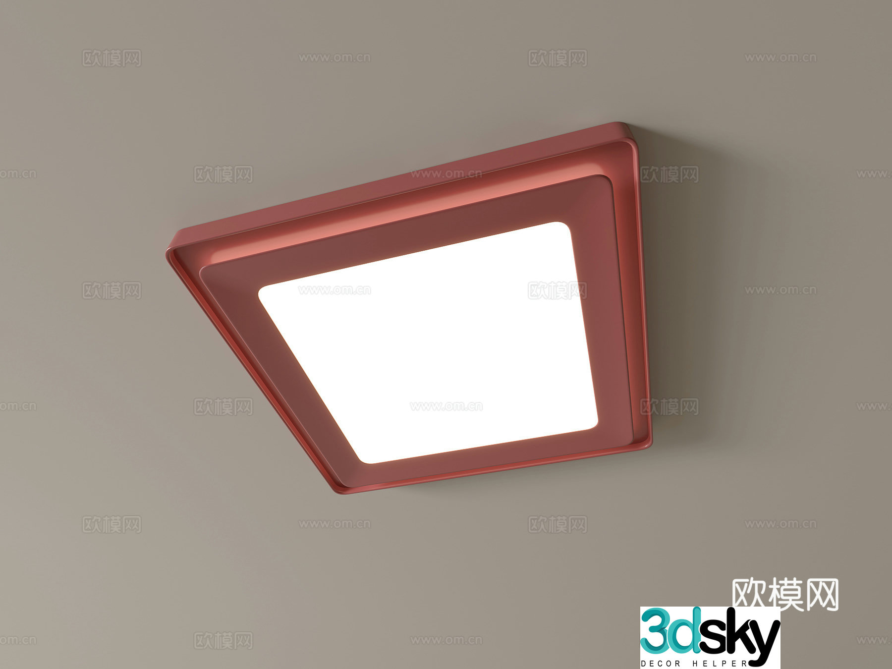 Modern ceiling lamp Geometric ceiling lamp Bedroom lamp Artistic shaped lamp Fashion living room lamp 3D model