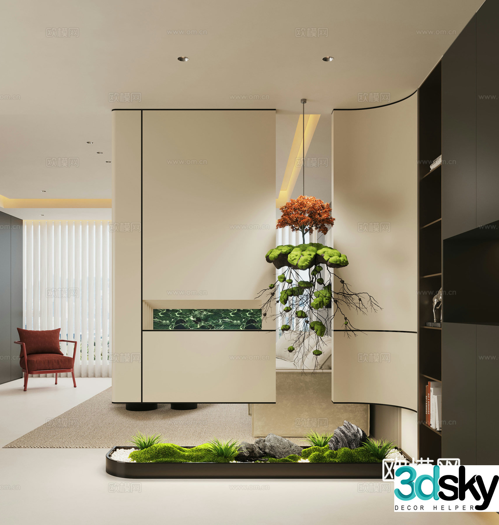 Modern entrance hallway Decorative entrance hallway Entrance entrance hallway 3D model
